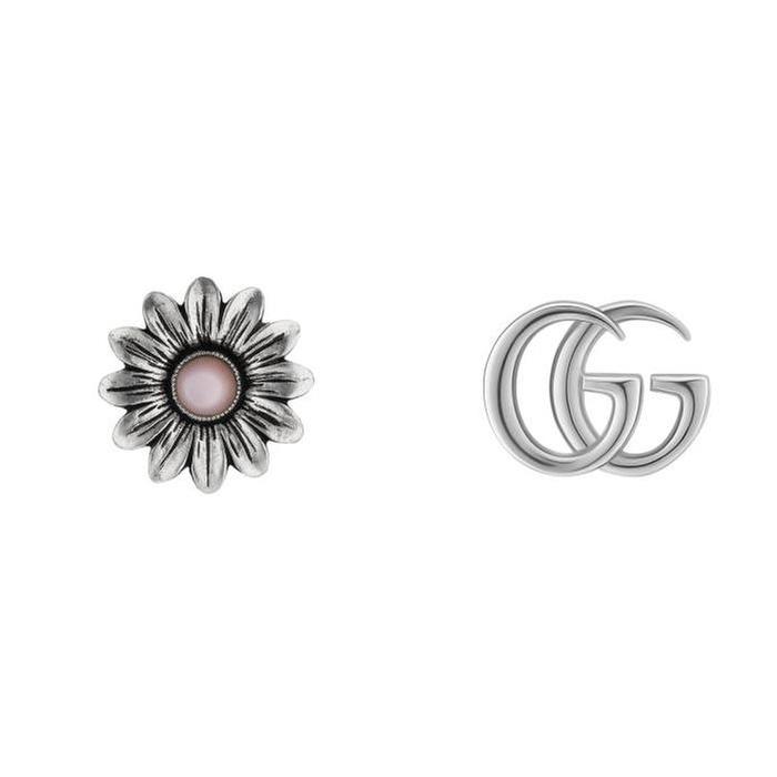 Gucci Double G Flower Stud Earrings