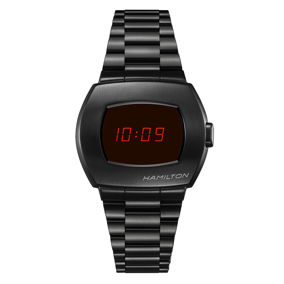 Hamilton American Classic PSR Digital Quartz Black PVD Bracelet Watch | 40.8mmX34.7mm | H52404130