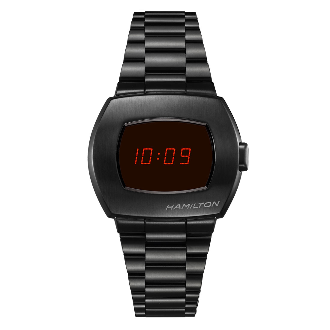 Hamilton American Classic PSR Digital Quartz Black PVD Bracelet W