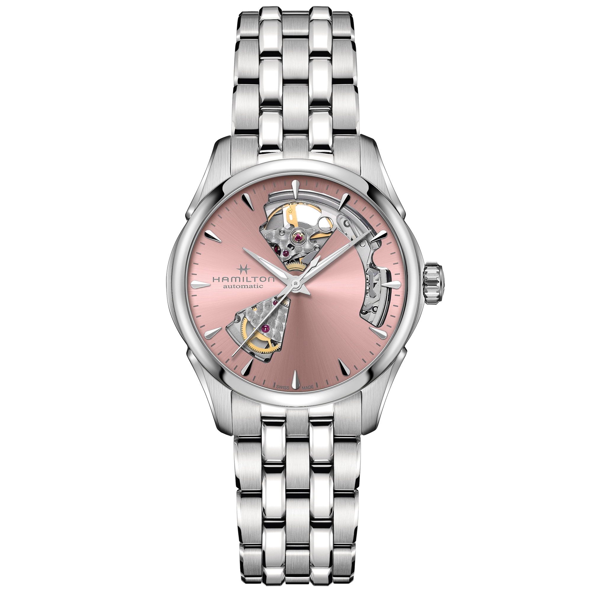 Hamilton  Open Heart Lady Automatic Pink Dial Watch  36mm  H32215170