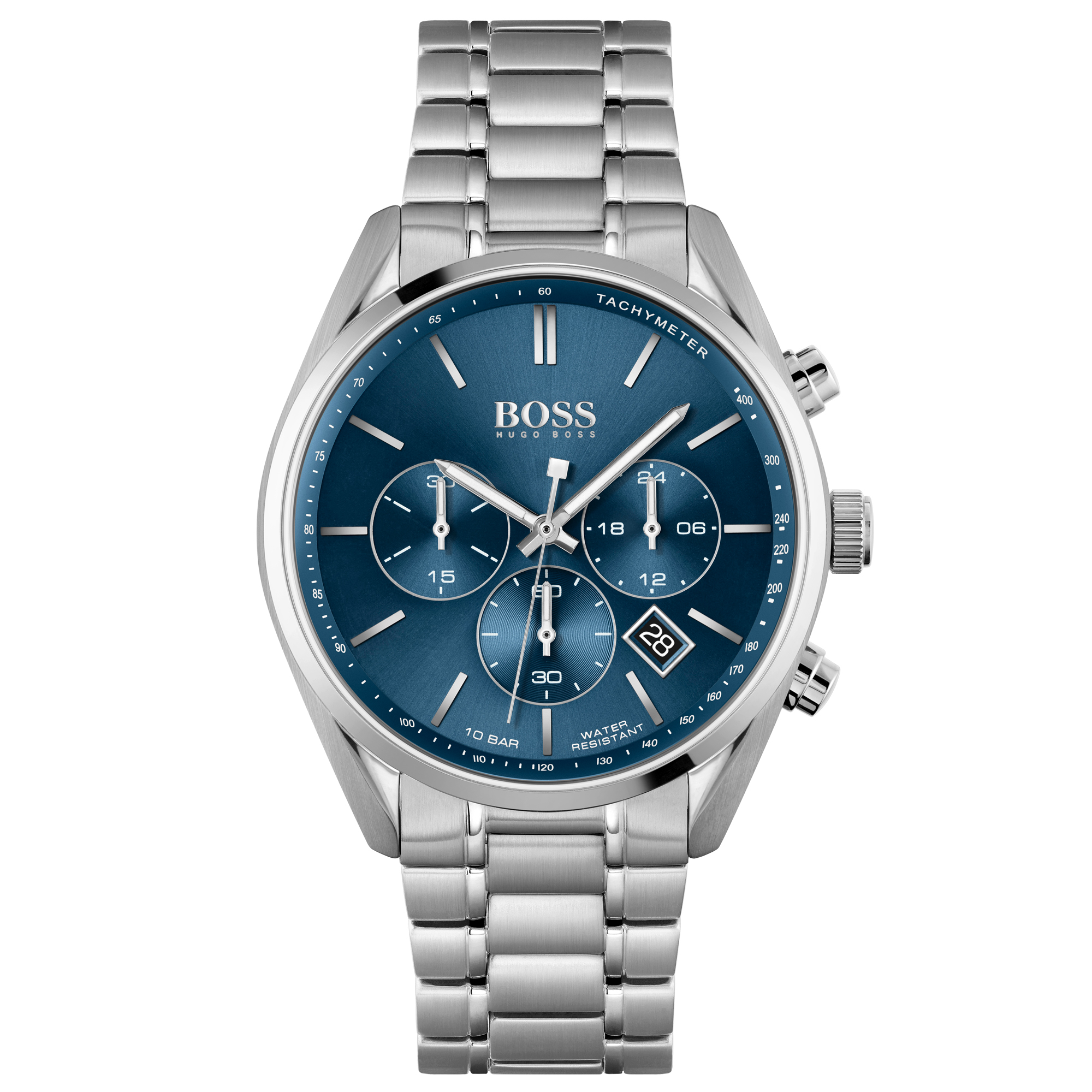 Champion Blue Dial Stainless Steel Bracelet Watch | 44mm | - Hugo Boss 1513818