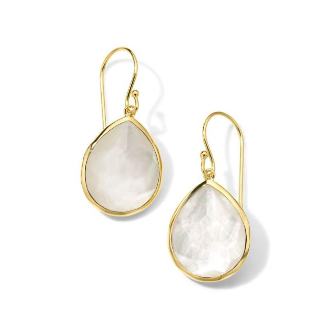 IPPOLITA Mother-of-Pearl Doublet Medium Teardrop Earrings in Yell