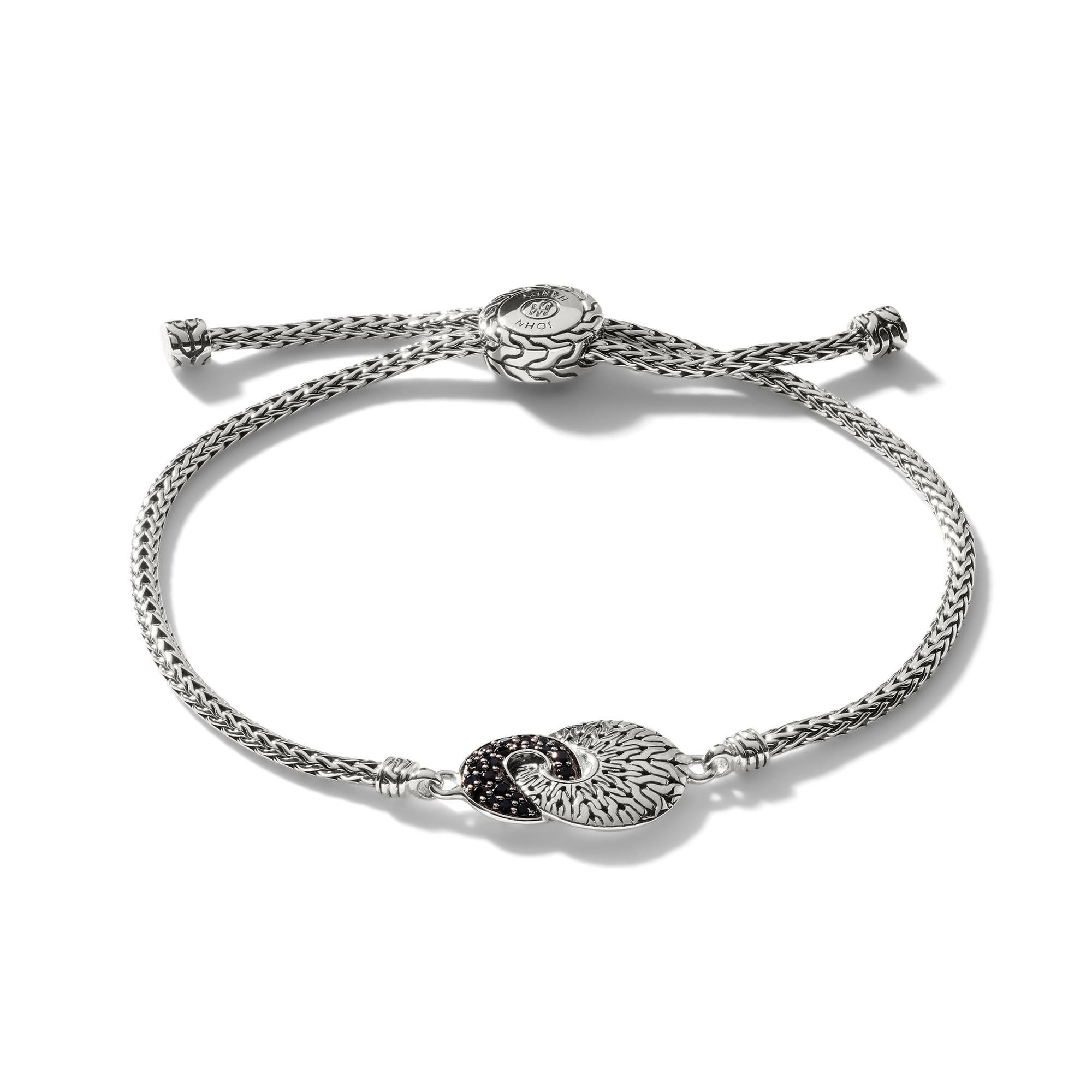 John Hardy Classic Chain 2.5mm Radial Pave Sterling Silver Pull T