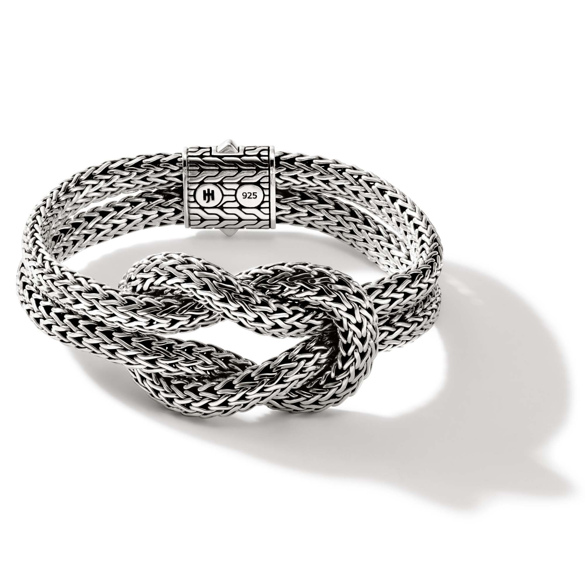John Hardy  Classic Chain Love Knot Sterling Silver Bracelet | 6.5mm | Small