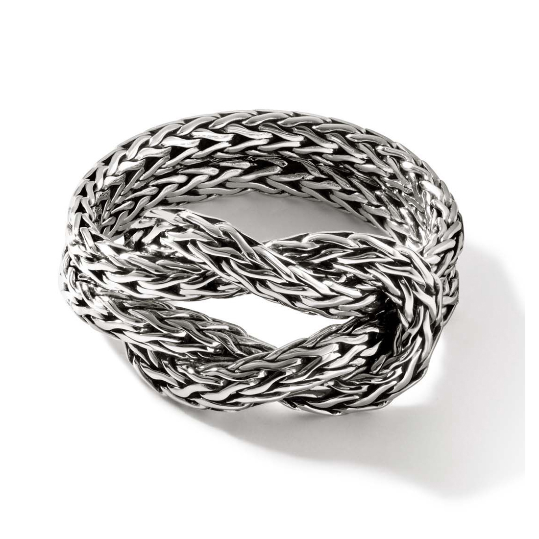 John Hardy Classic Chain Love Knot Sterling Silver Ring | 11.5mm | Size 8