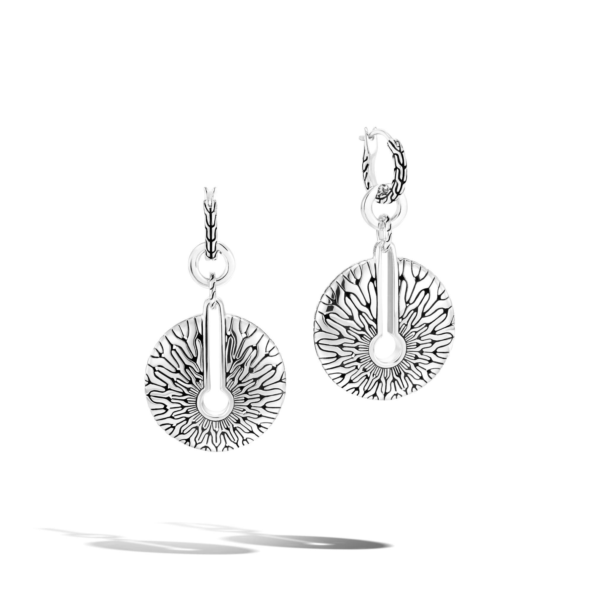 John Hardy Classic Chain Radial Transformable Drop Earrings in St