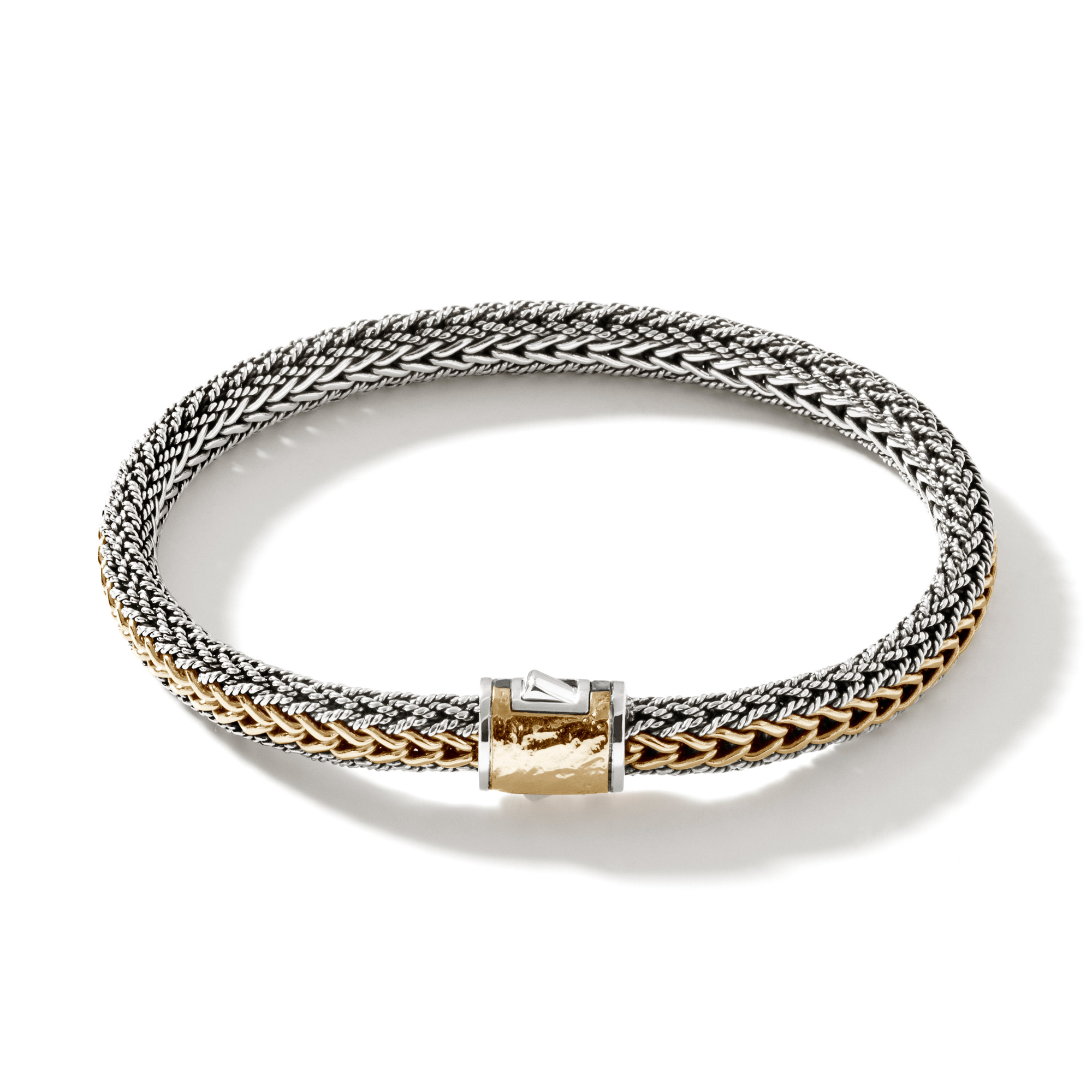 John Hardy Classic Chain Reversible Two-Tone Bracelet 7mm Medium 2300$