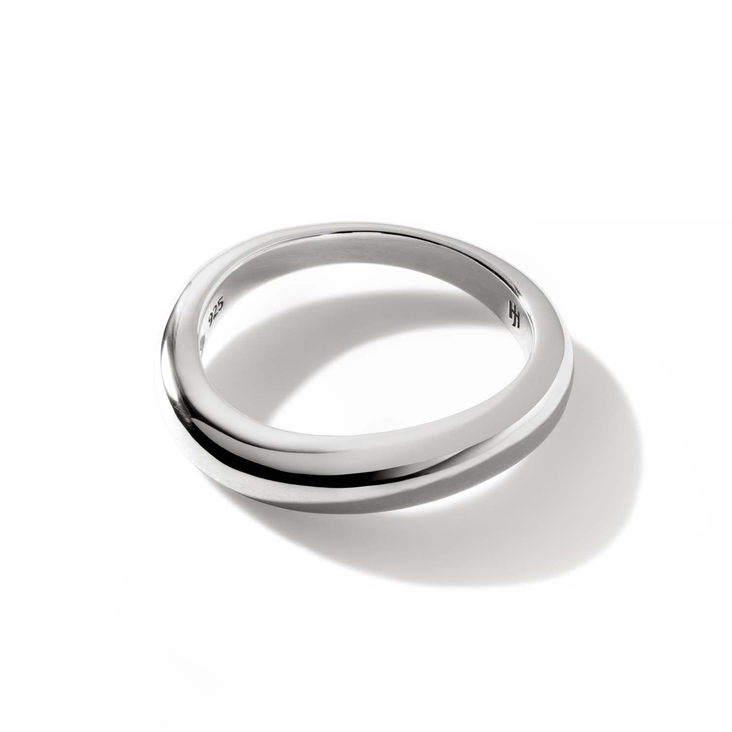 John Hardy Womens Surf Sterling Silver Band Ring Size 7 495$