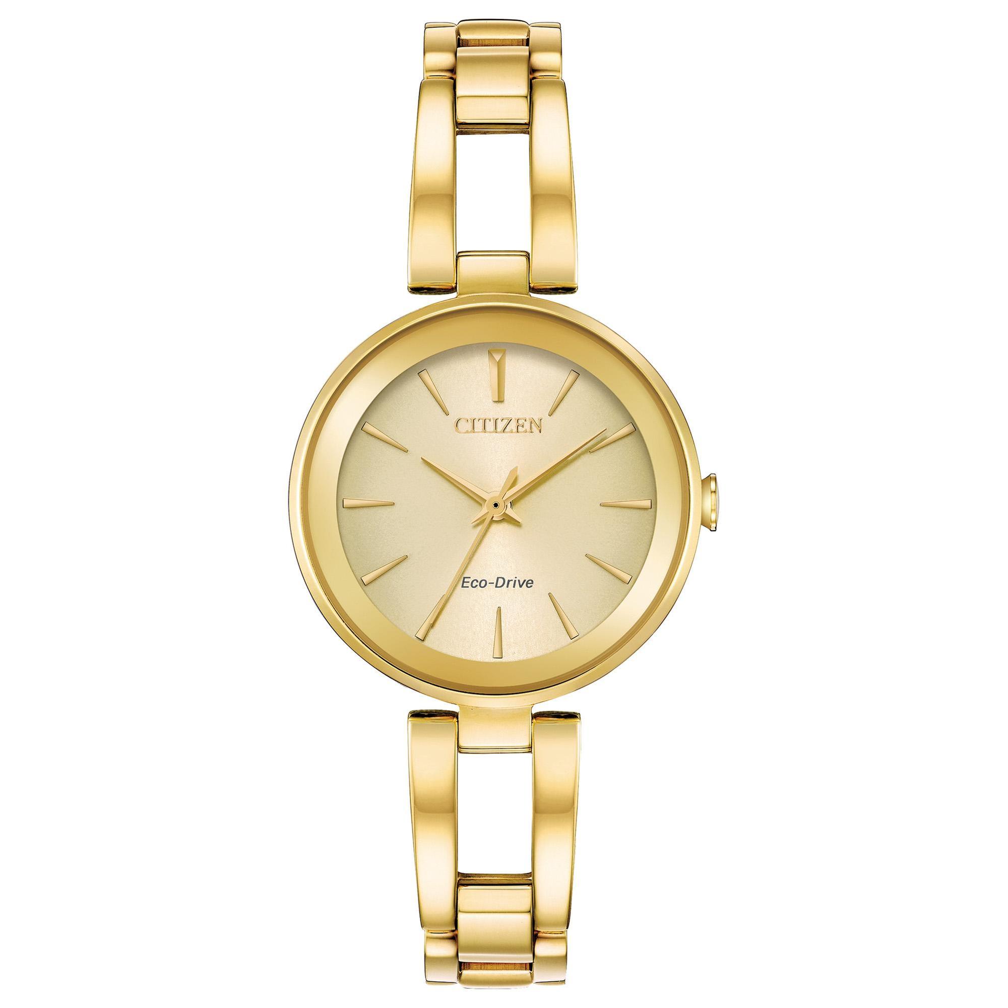 Ladies' Citizen Eco-Drive Axiom Gold-Tone Stainless Steel 28mm Wa
