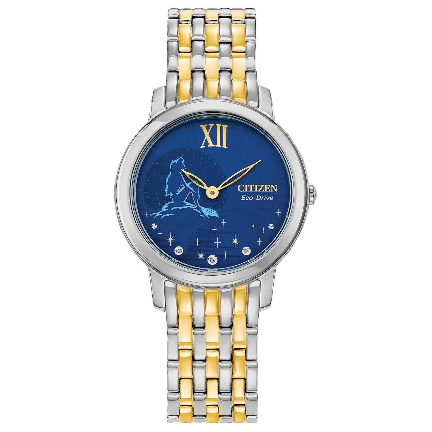 Ladies' Citizen Eco-Drive Disney Princess Ariel Diamond Accent Tw