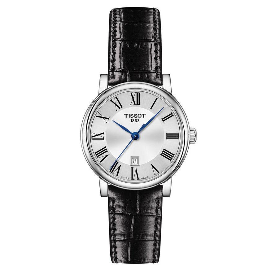 T-Classic Carson Premium Black Leather Strap Watch | 30mm | - Tissot T1222101603300