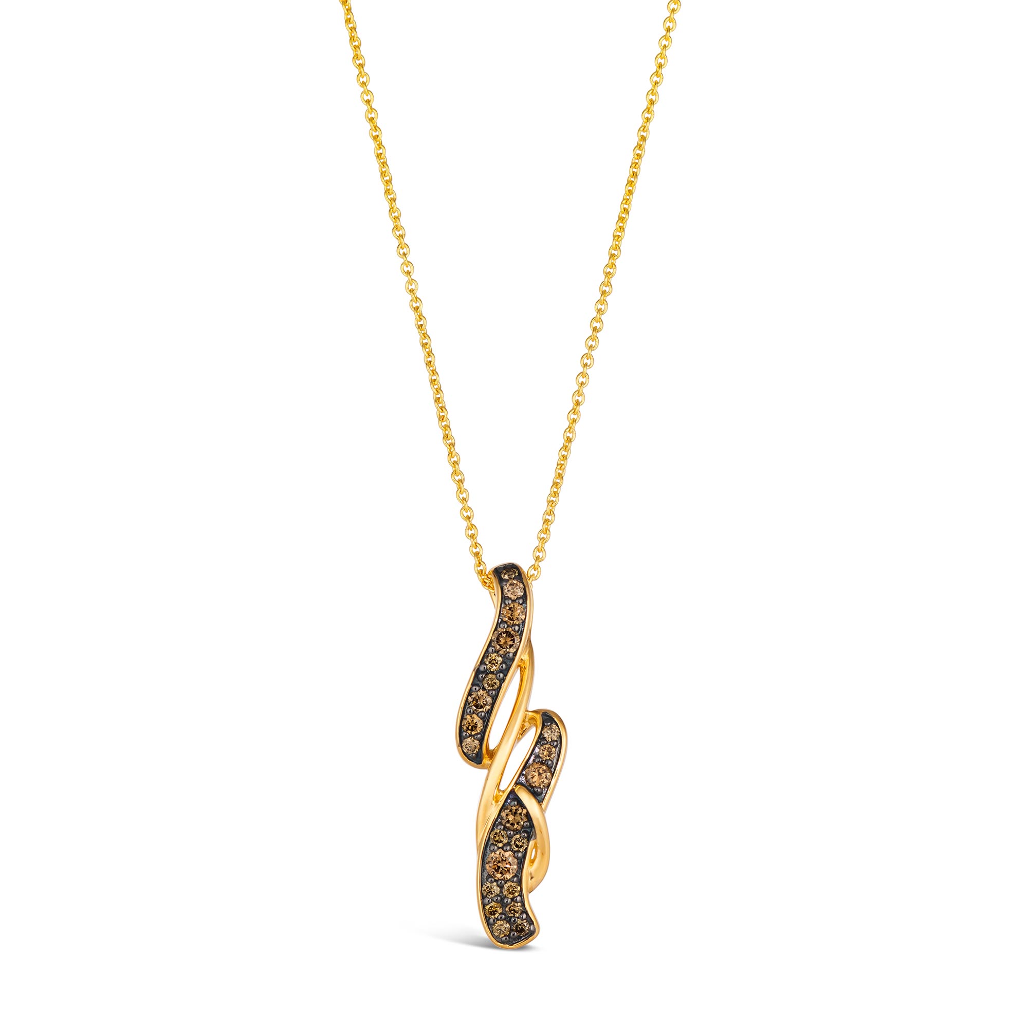 Le Vian(R) 1/4ctw Chocolate Diamonds(R) 14k Honey Gold(tm) Pendant Necklace -  TSUL 9
