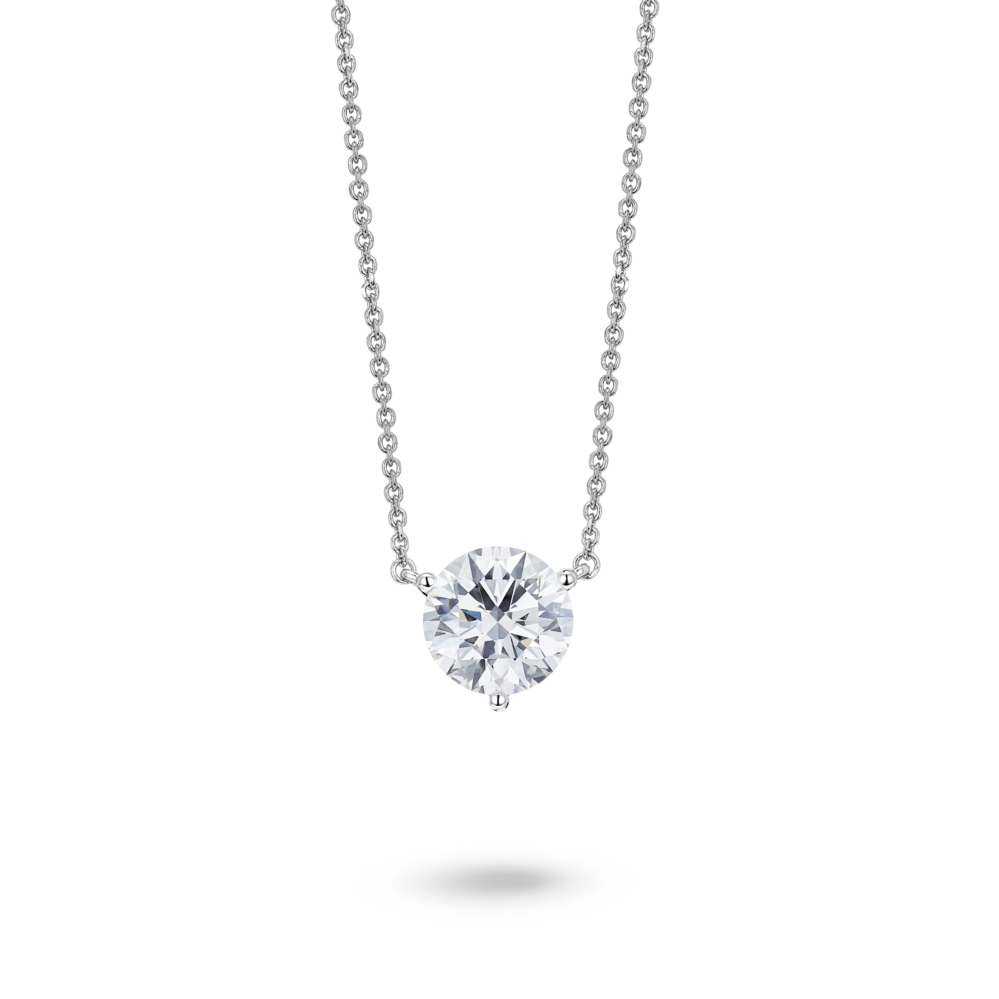 Lightbox Lab-Grown .50ct Pink Diamond Halo Pendant Necklace in 10k White  Gold