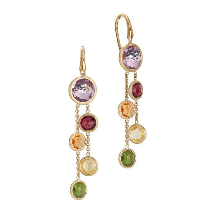 Marco Bicego Yellow Gold Mixed Gemstone Two-Strand Earrings | Jai