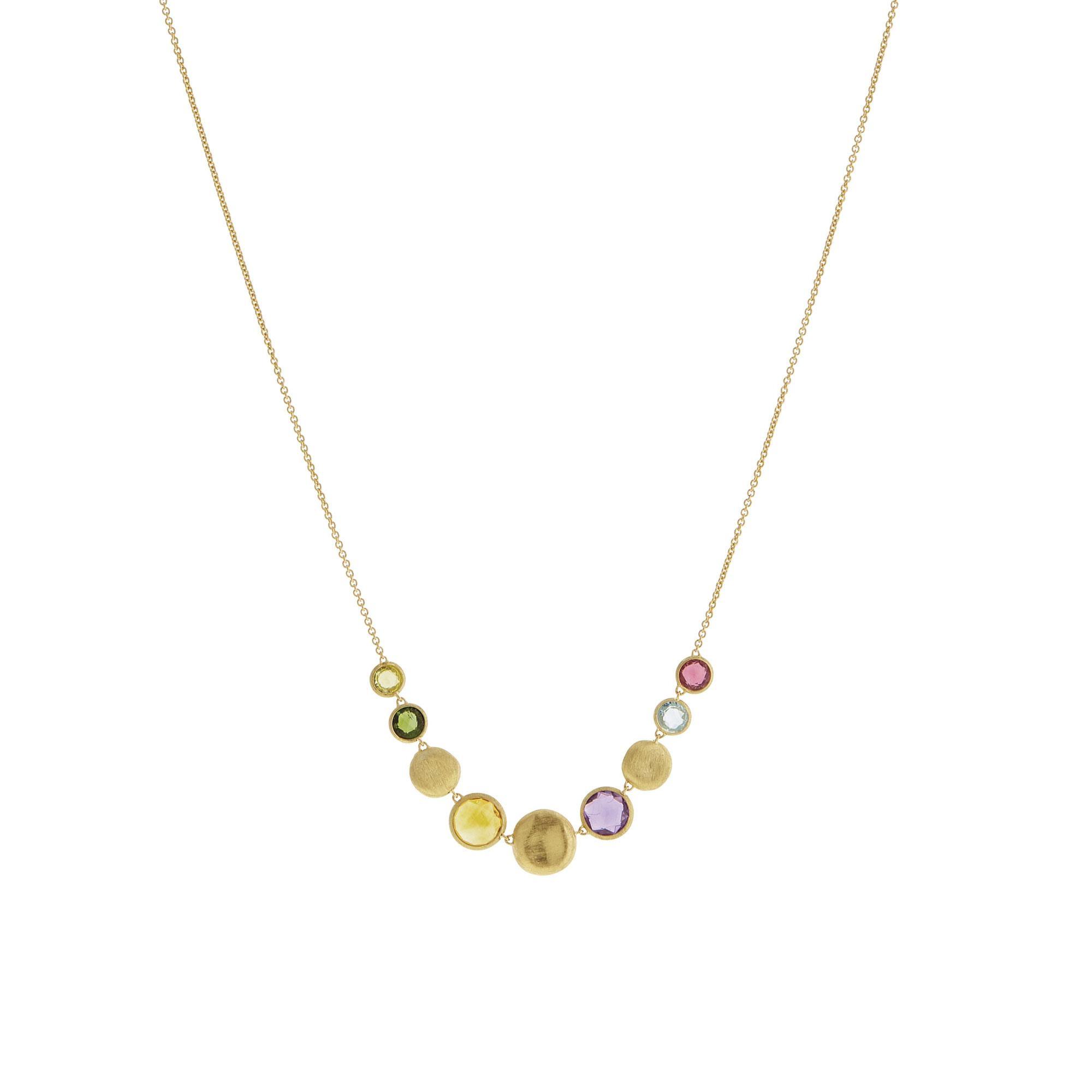 Marco Bicego Yellow Gold Mixed Gemstone Necklace | Jaipur Collection