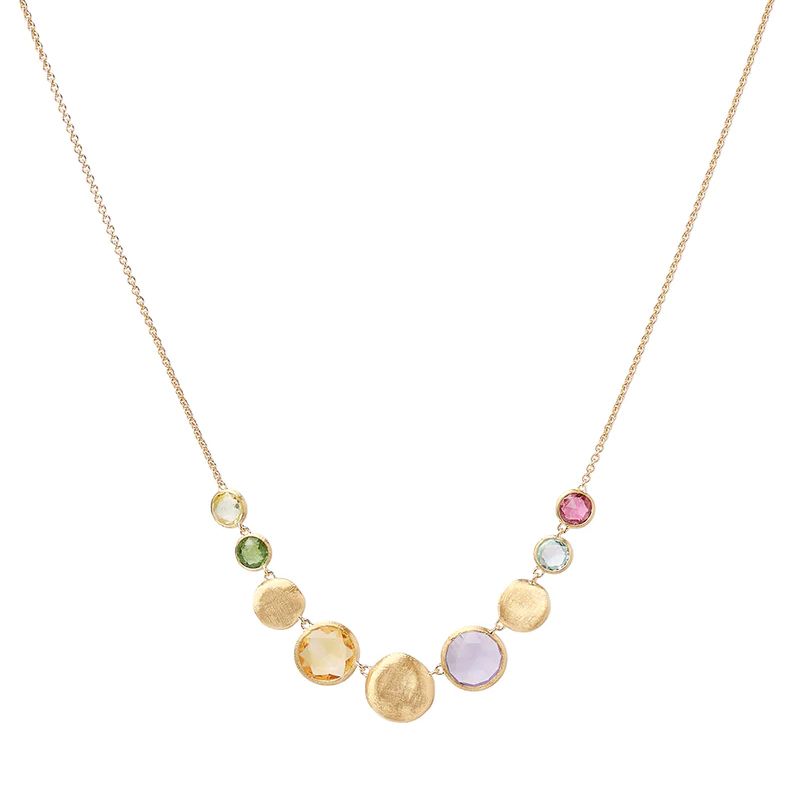 Marco Bicego Mixed Gemstone Yellow Gold Necklace | Jaipur Collection