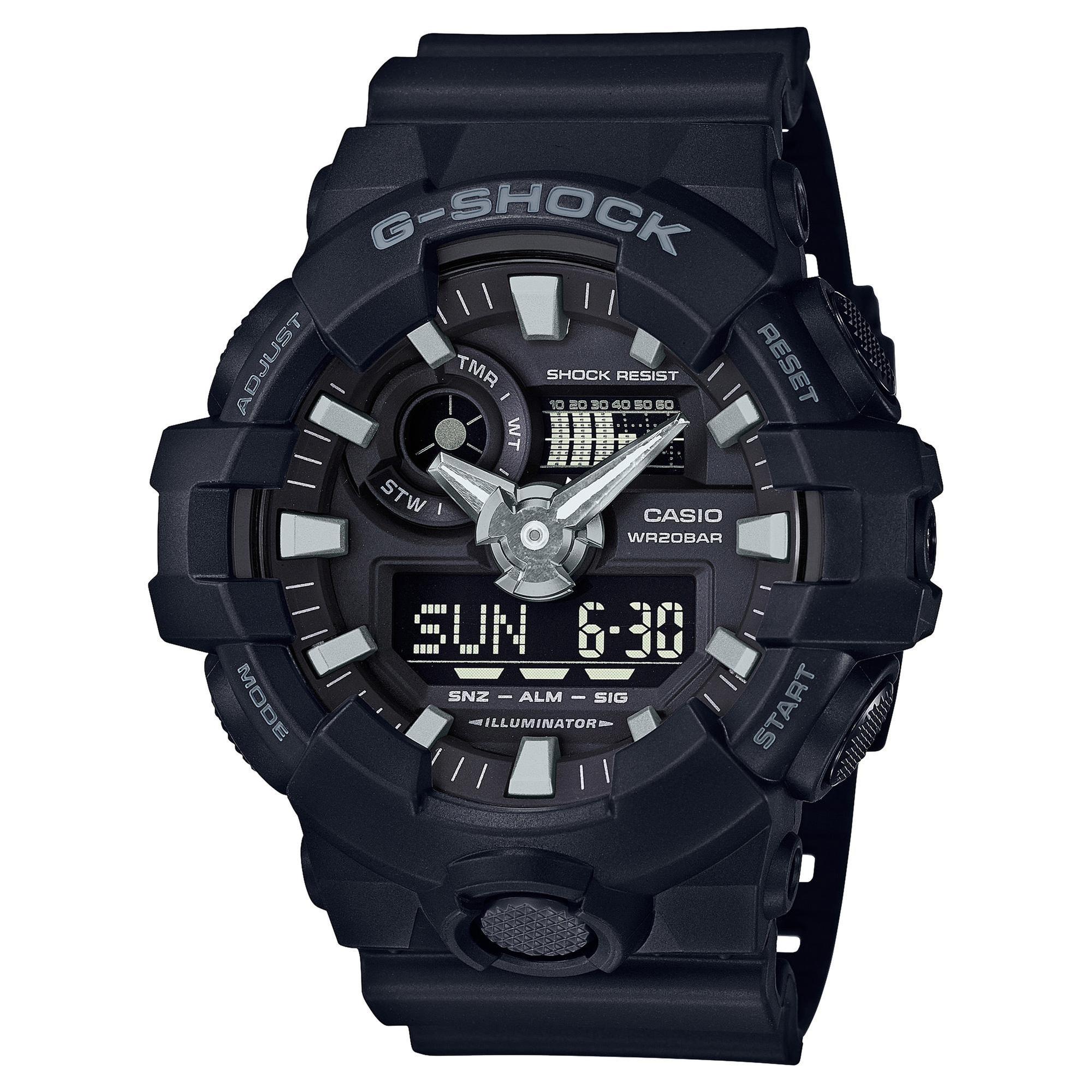 Men's Casio G-Shock Analog-Digital Black Resin Strap Watch GA700-