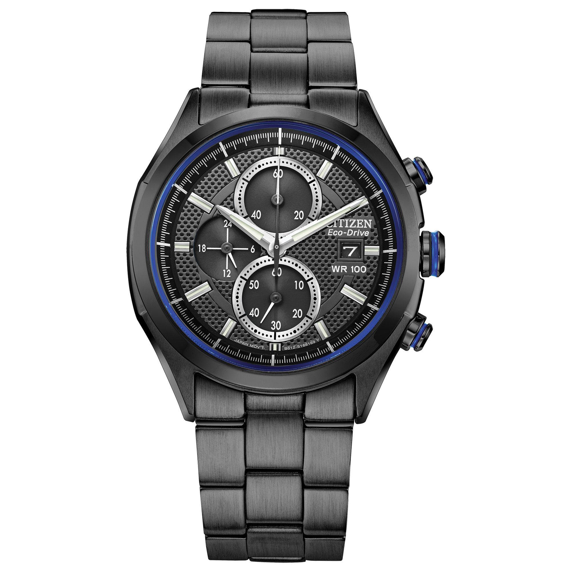Men's Citizen Eco-Drive Drive Black Ion-Plated Stainless Steel Watch | 41mm | CA0438-52E