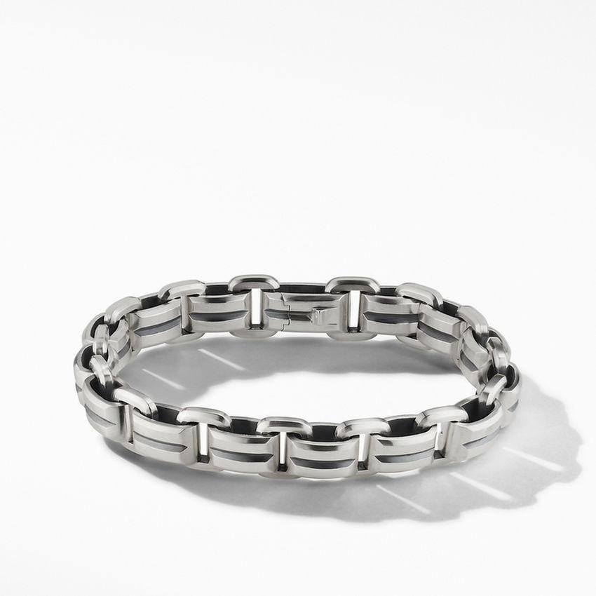 Men's David Yurman Beveled Link Bracelet, Medium