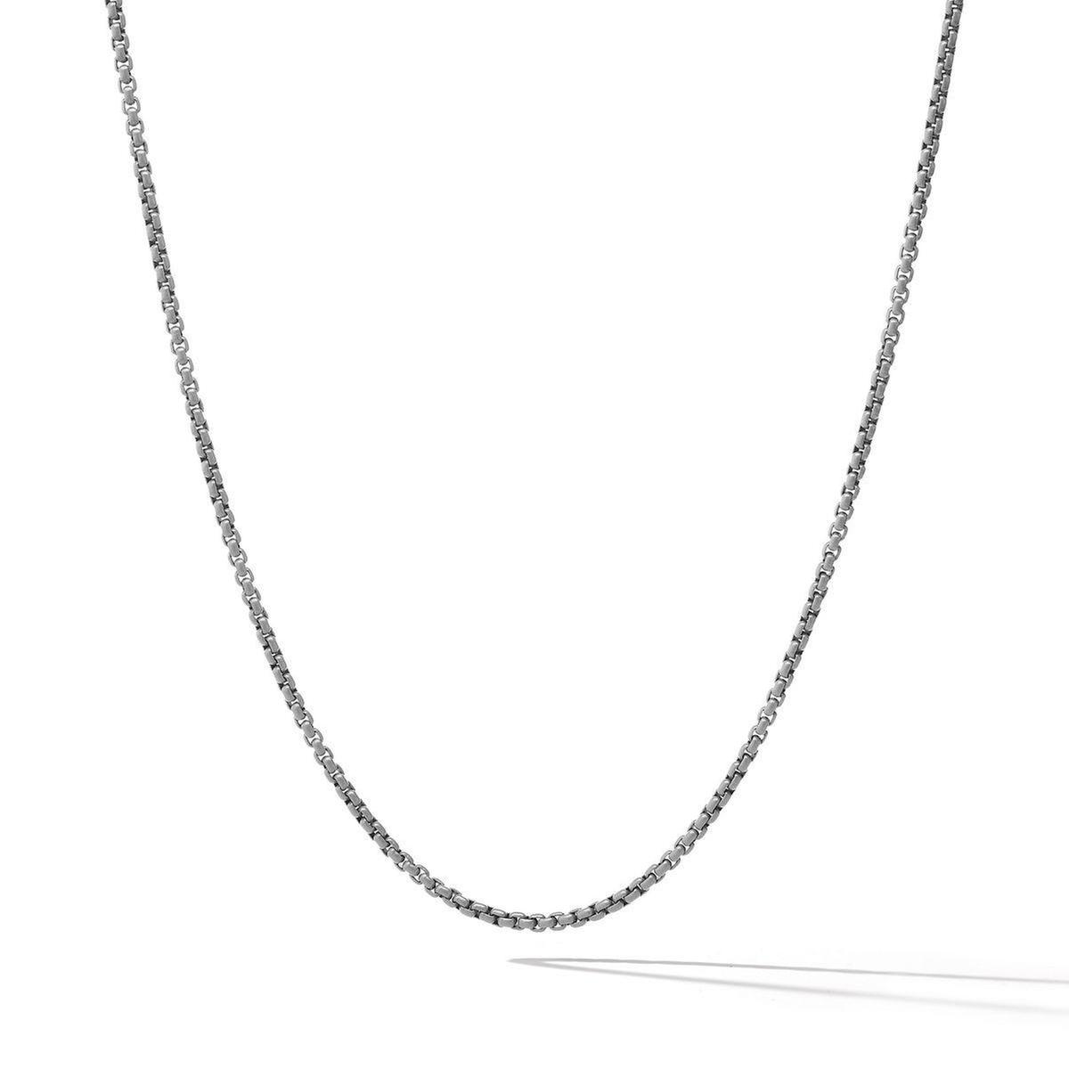 Men's David Yurman Box Chain in Grey, 2.7mm