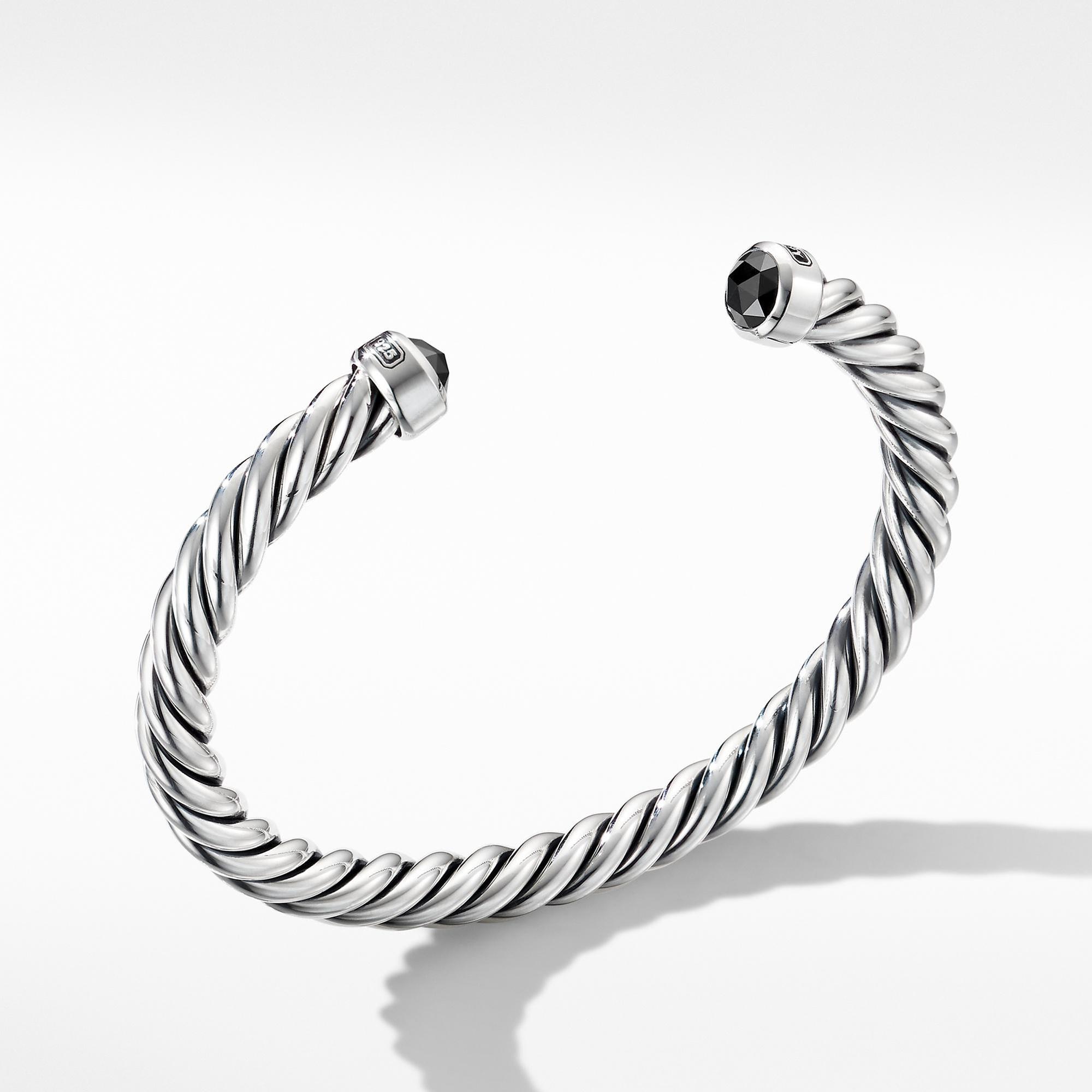 Men's David Yurman Cable Classic Collection Cuff Bracelet with Tr