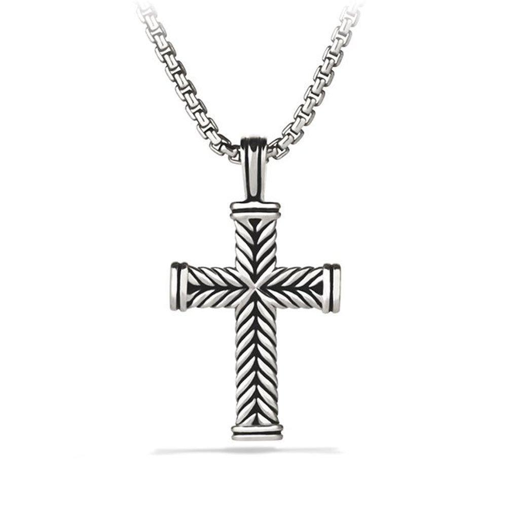 Men's David Yurman Chevron Cross Pendant