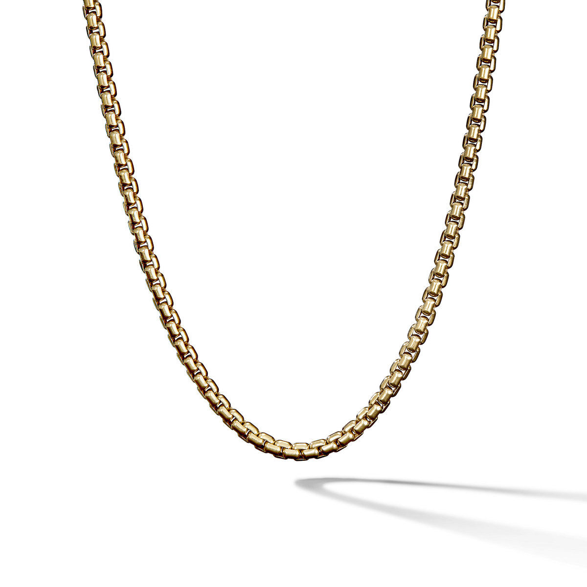Men's David Yurman Box Chain Necklace in 18k Yellow Gold, 3.6mm - 24 Inches