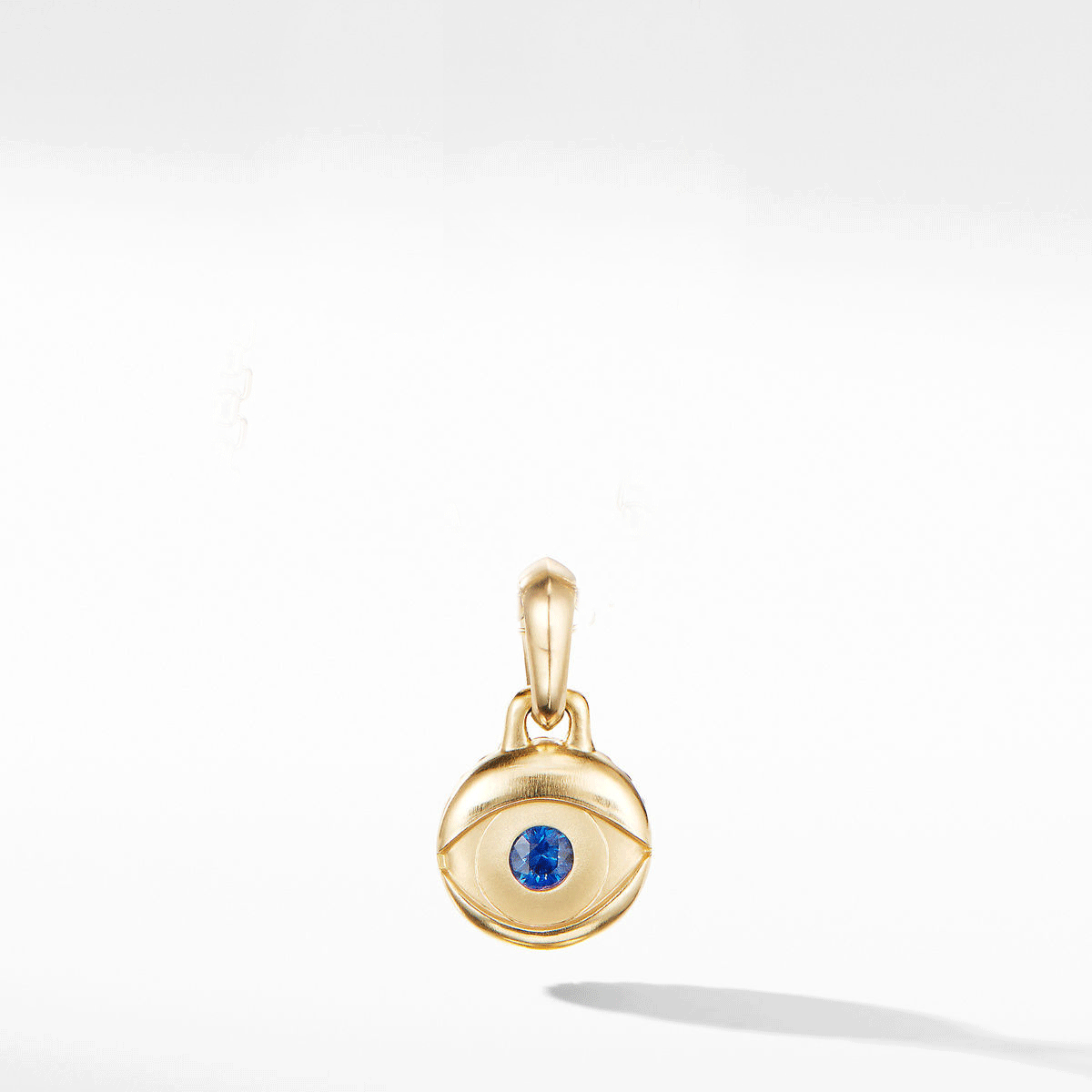 Men's David Yurman Evil Eye Amulet in 18K Yellow Gold with Blue S