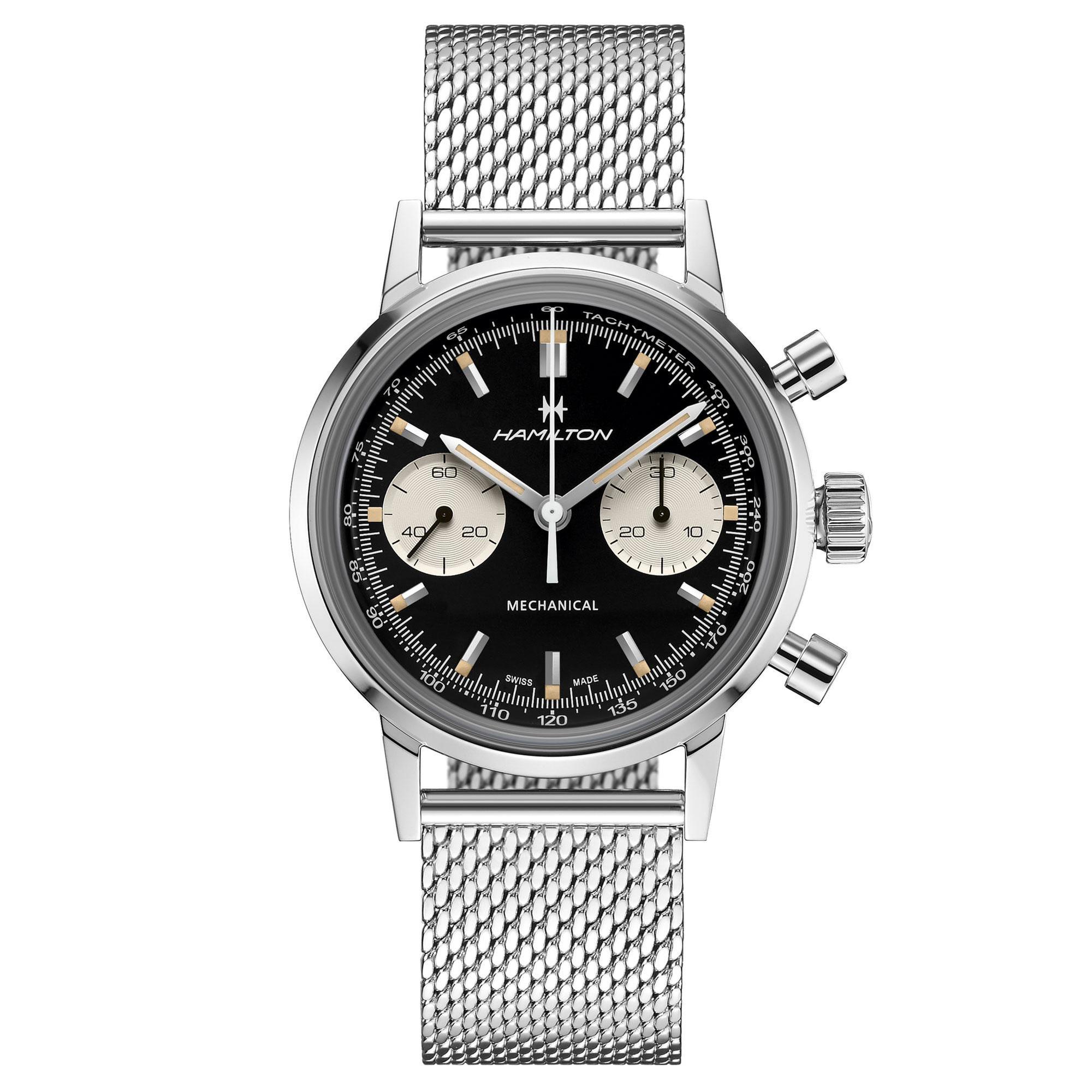 Men's  American Classic Intra-Matic Chronograph H Stainless Steel Bracelet Watch | 40mm | - Hamilton H38429130