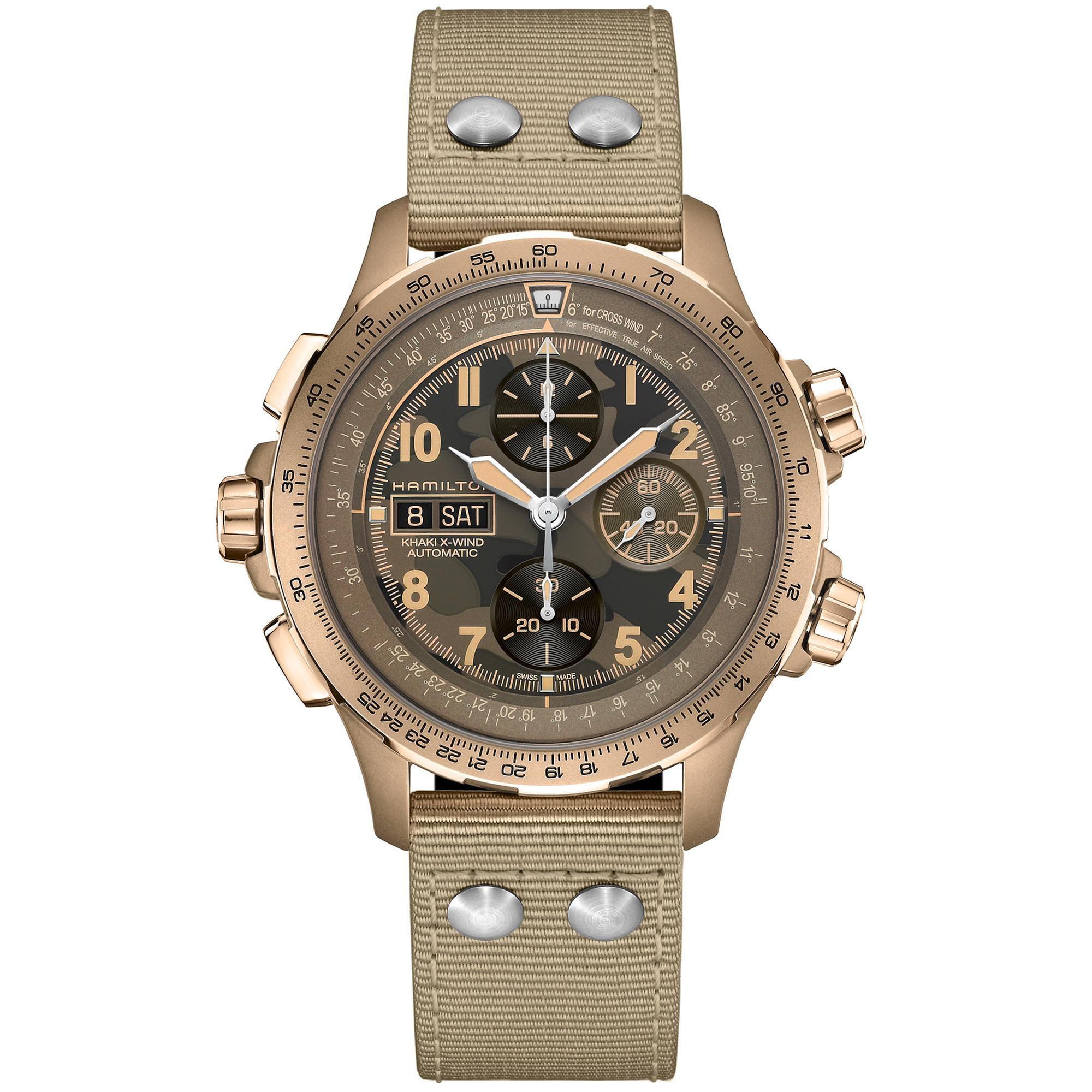 Men's  Khaki Aviation X-Wind Automatic Chronograph Watch - Hamilton H77916920