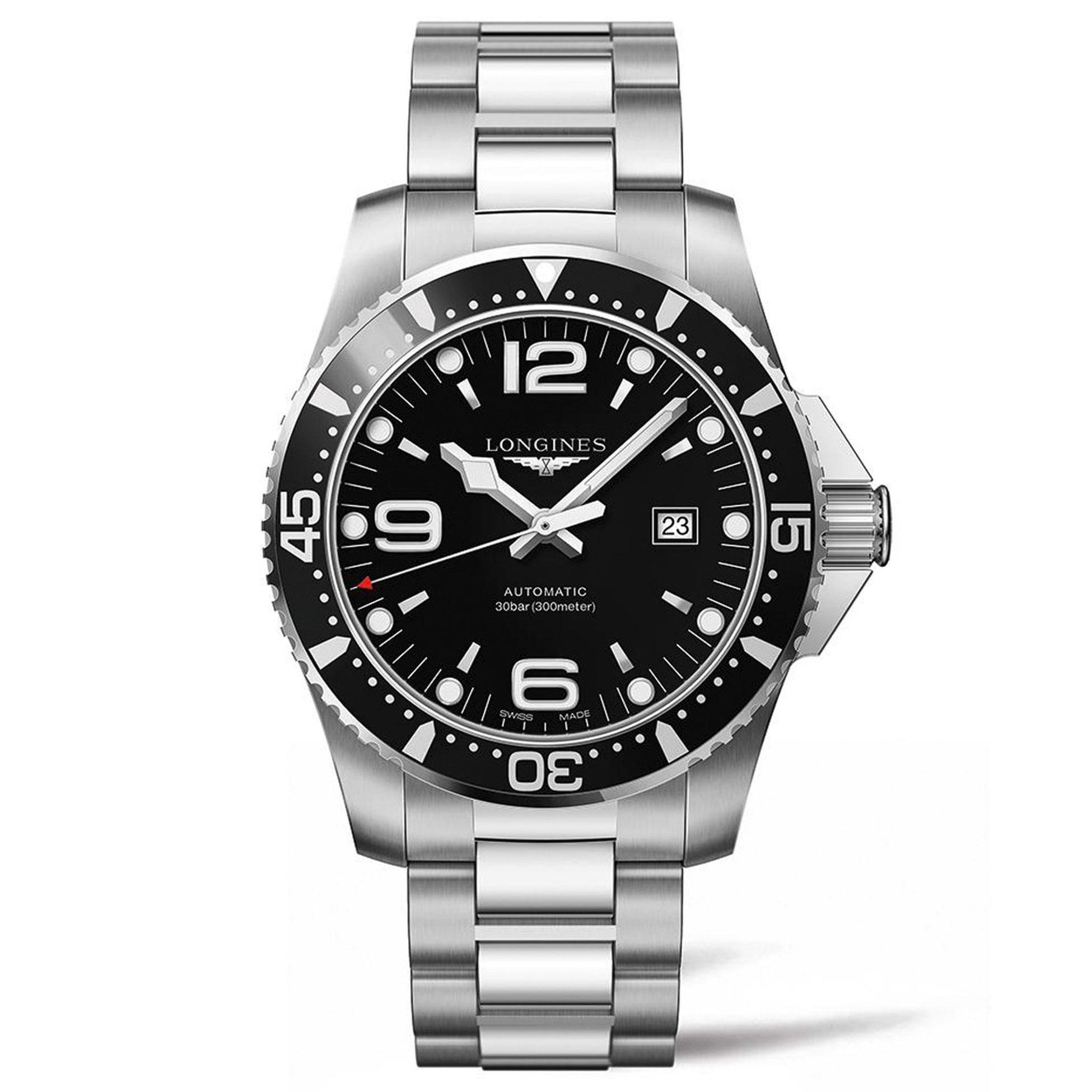 Men's Longines HydroConquest 44mm Automatic Diving Watch L3841456