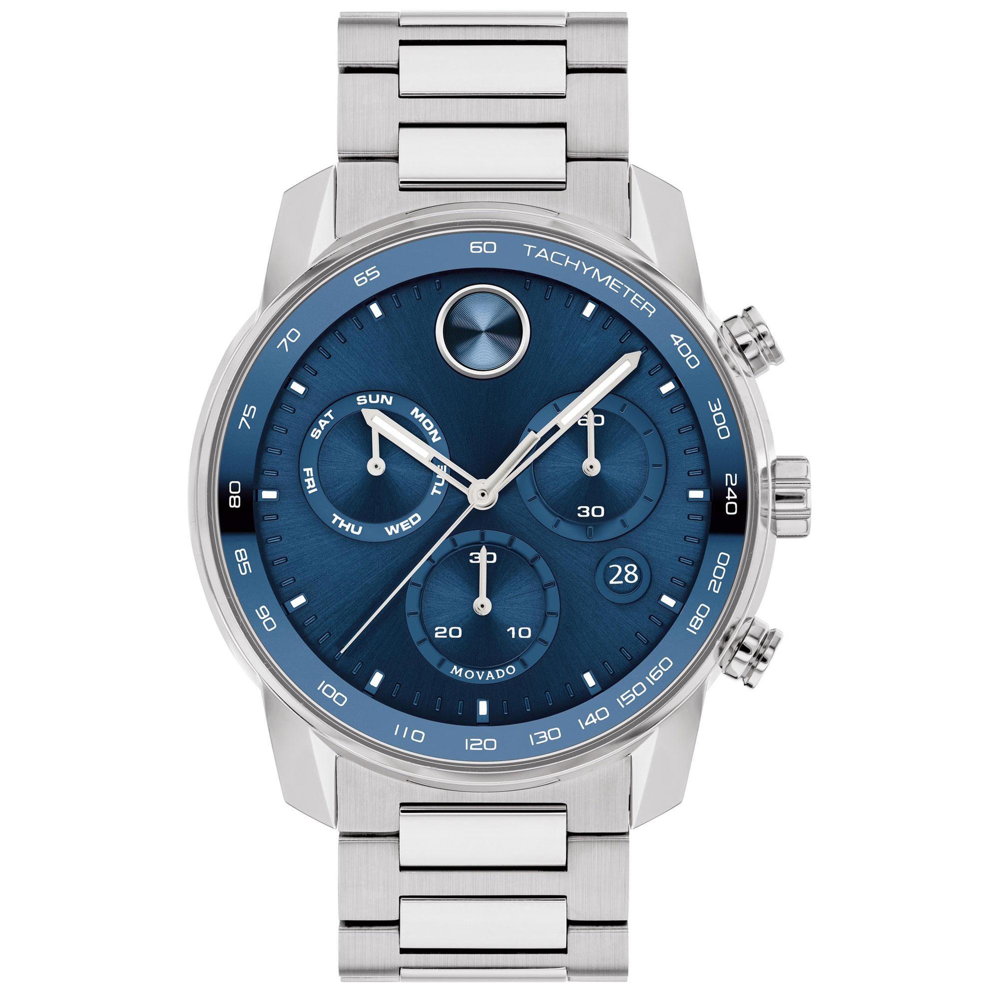 Men's  BOLD Verso Chronograph Stainless Steel Bracelet Watch | 44mm | - Movado 3600740