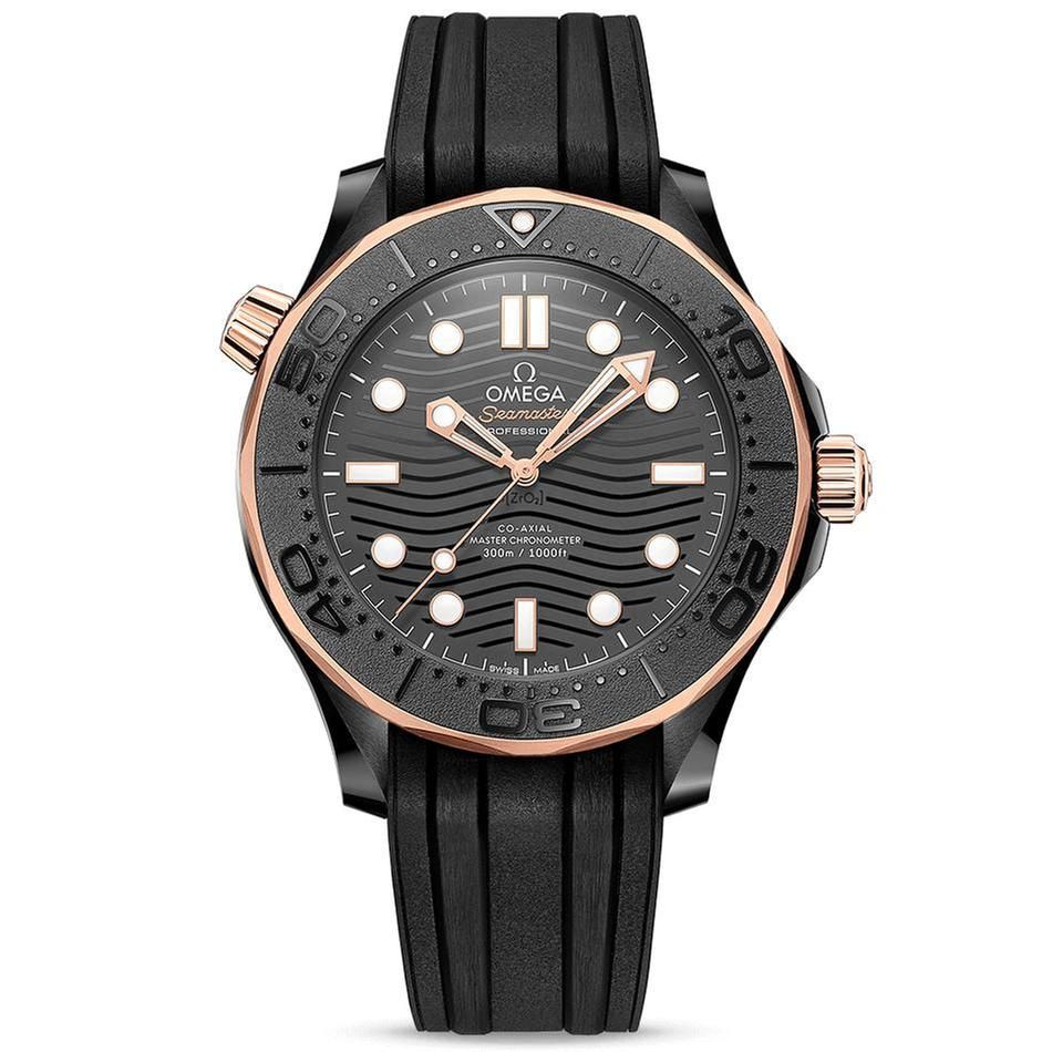 OMEGA Seamaster Diver 300m Co-Axial Master Chronometer Black Rubb
