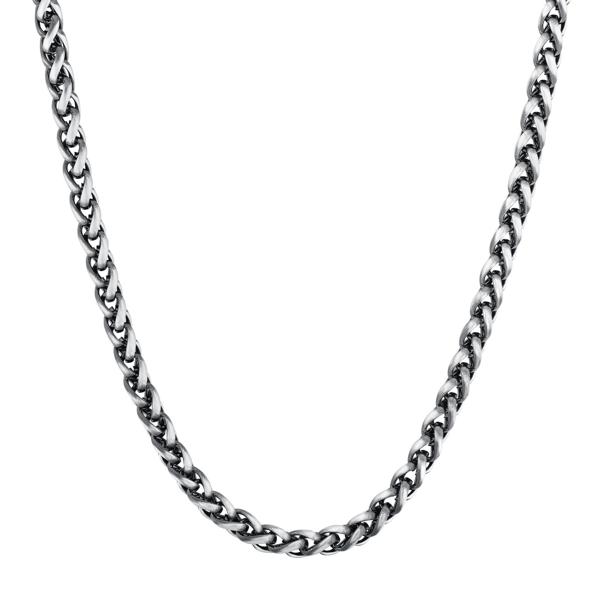 Men's Stainless Steel Wheat Chain Necklace 6.5mm - 22 Inches