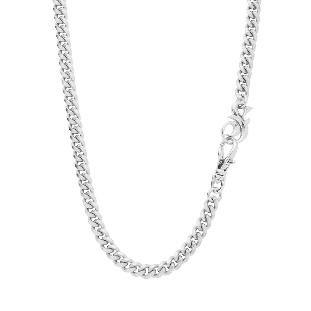 Metal Alchemist Lovechild by Snoop Dogg 3mm Sterling Silver Cuban Chain Link Necklace Necklace Length 18 Inches 348$