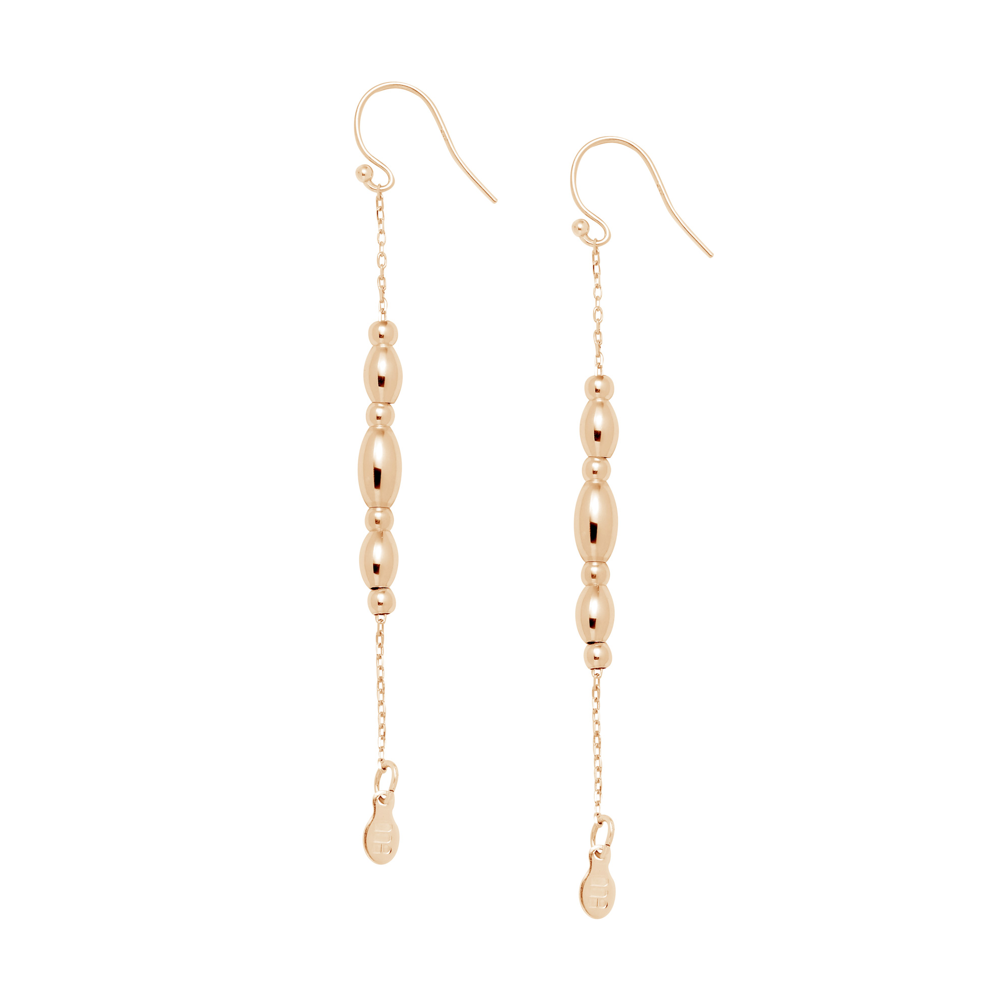 Metal Alchemist  Precious Metals Beaded Gold-Filled Drop Earrings