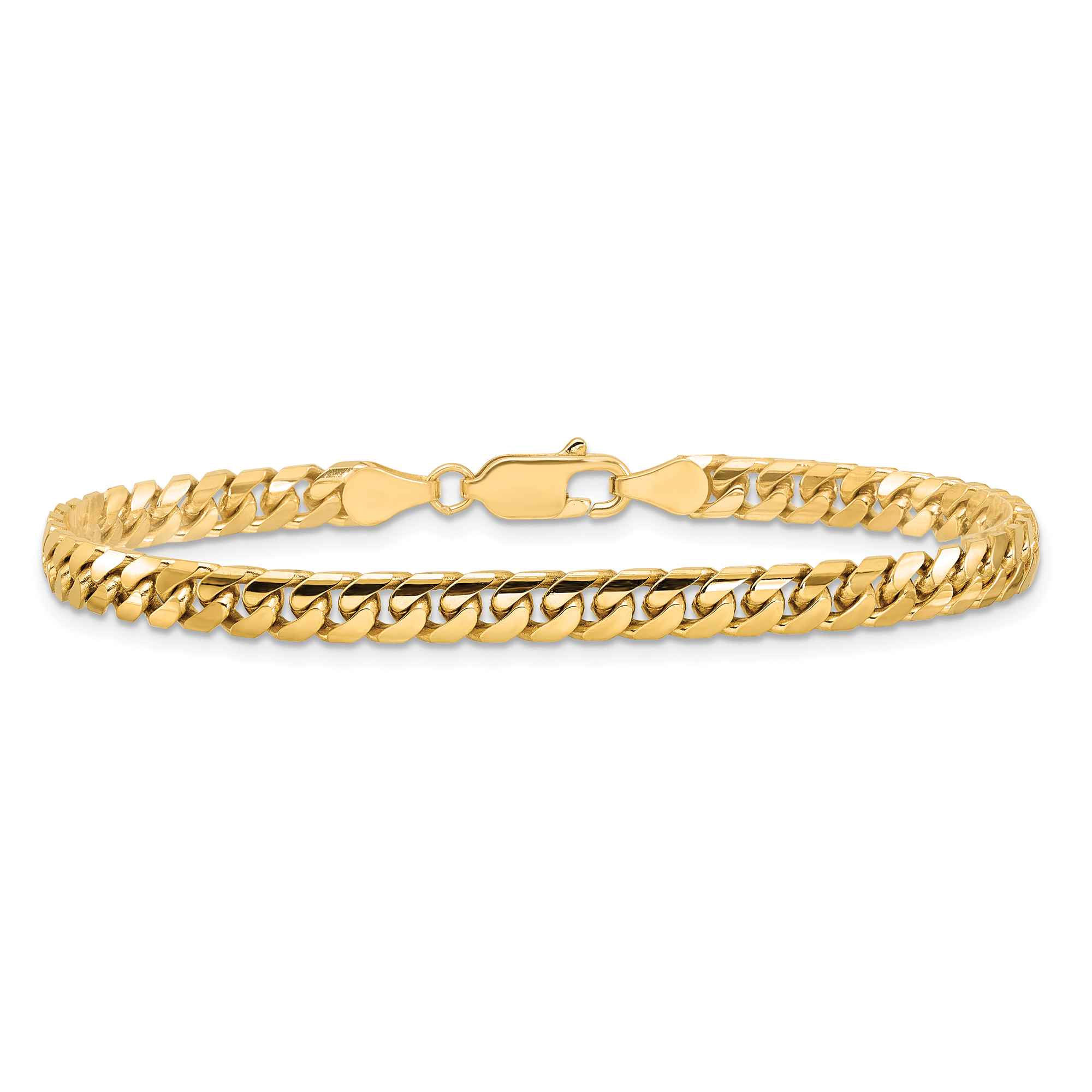 REEDS Miami Cuban 14K Yellow Gold Chain Bracelet 43mm - 8 Inches 3700$