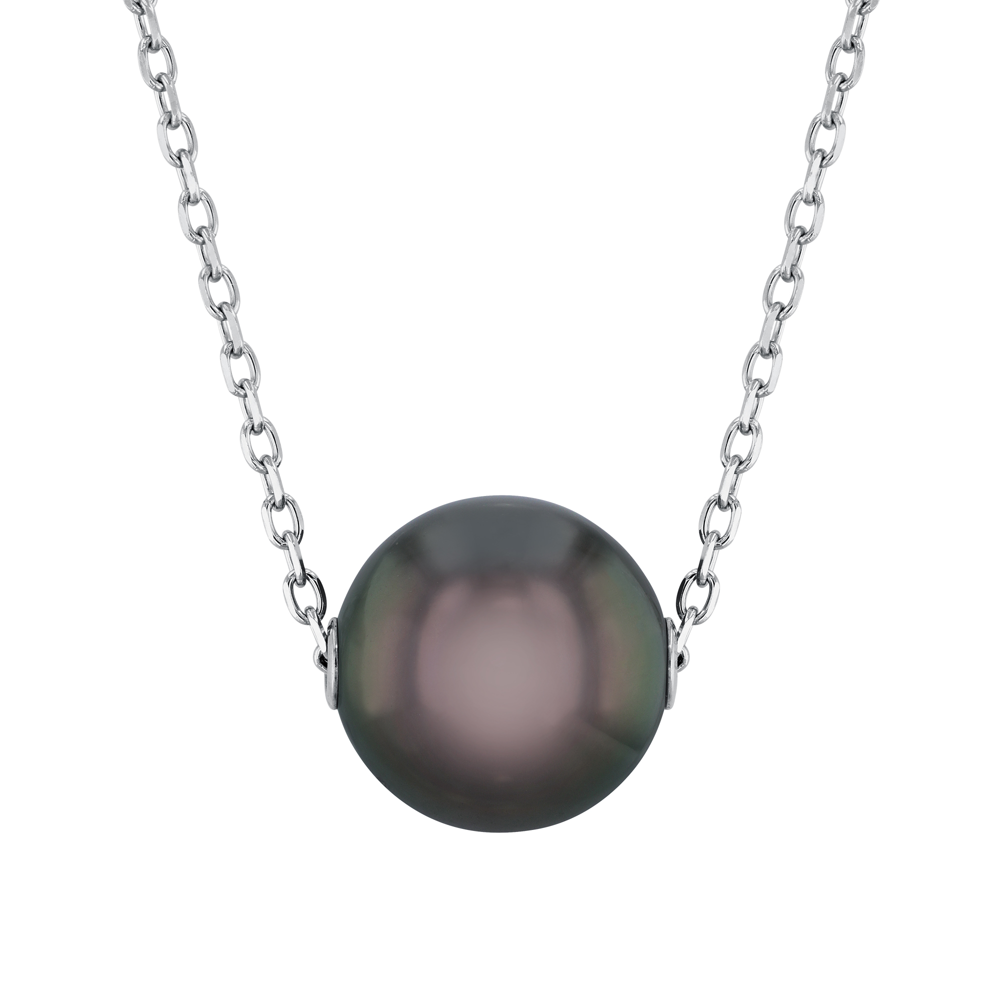 MIKIMOTO 10mm Black South Sea Cultured Pearl Necklace