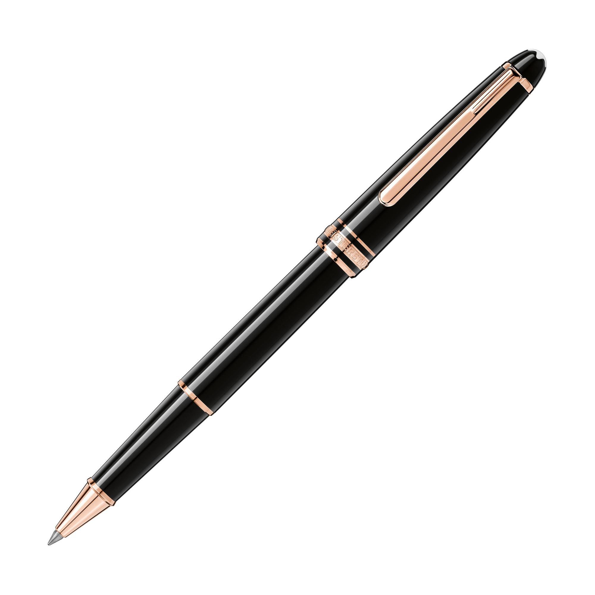 Montblanc  Black Meisterstuck Rose GoldPlated Classique Rollerball Pen