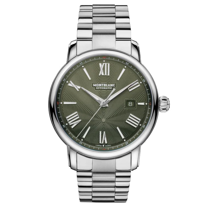 Montblanc  Star Legacy Automatic Date Limited Edition Green Dial Stainless Steel Bracelet Watch 43mm - MB132949