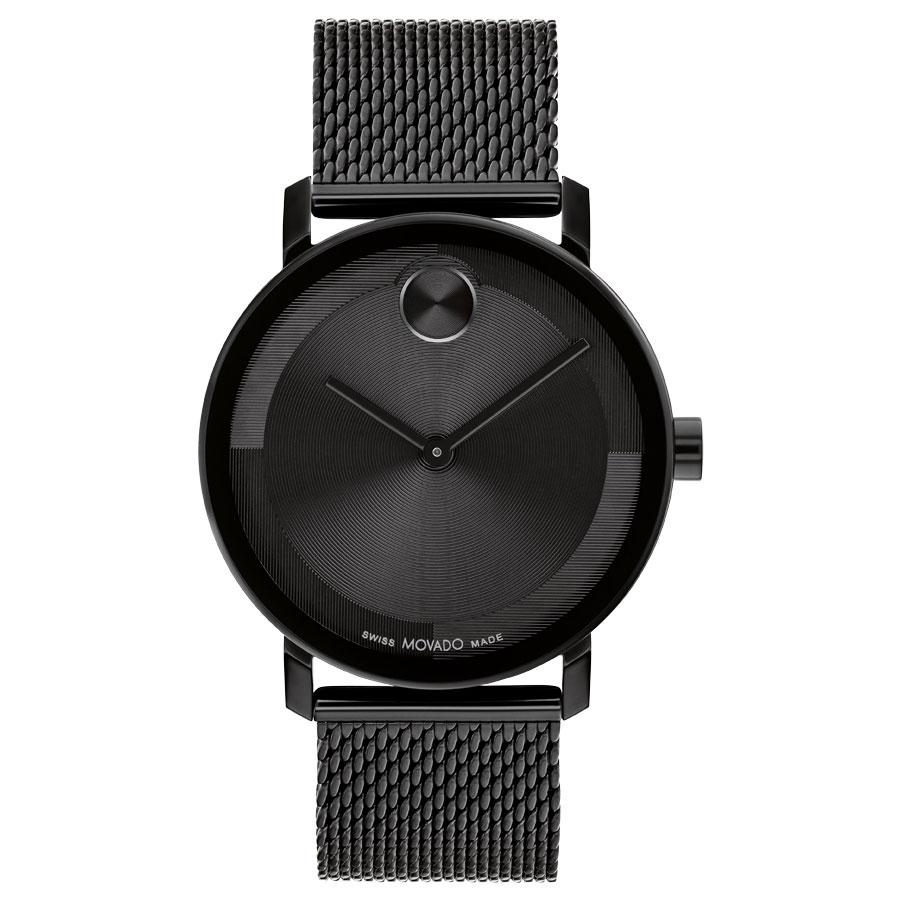 BOLD Evolution 2.0 Black Ion-Plated Mesh Bracelet Watch | 40mm | - Movado 3601072