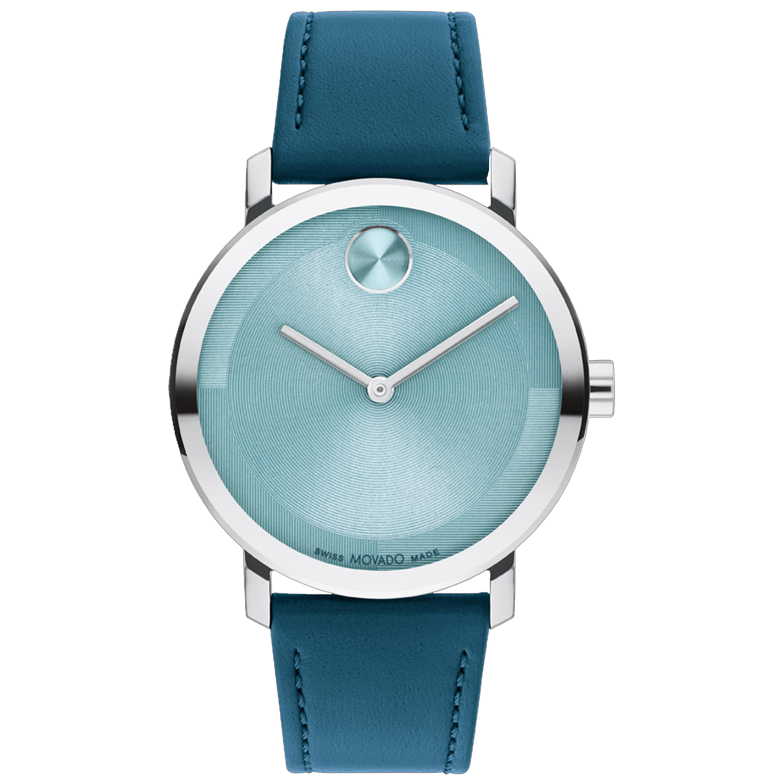 BOLD Evolution 2.0 Blue Dial Leather Strap Watch 40mm - Movado 3601148