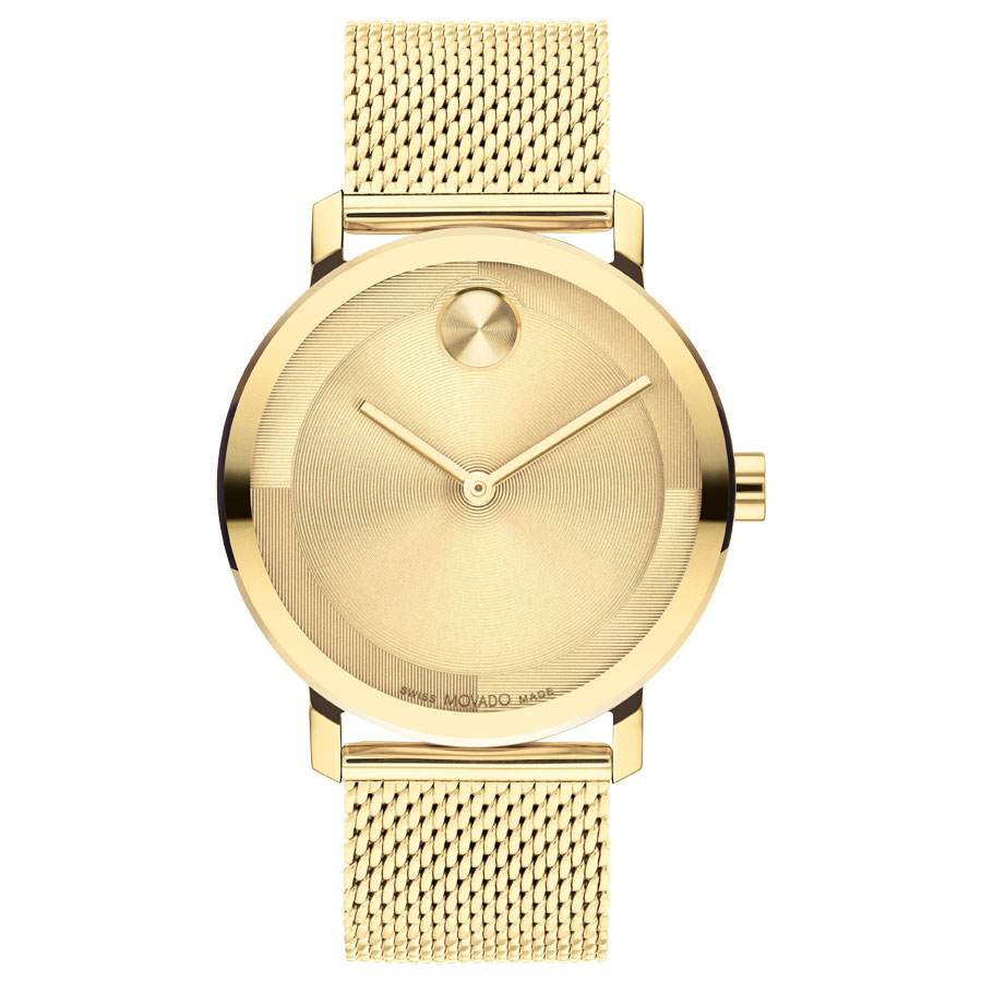 BOLD Evolution 2.0 Pale Gold Ionic-Plated Mesh Bracelet Watch | 40mm | - Movado 3601073