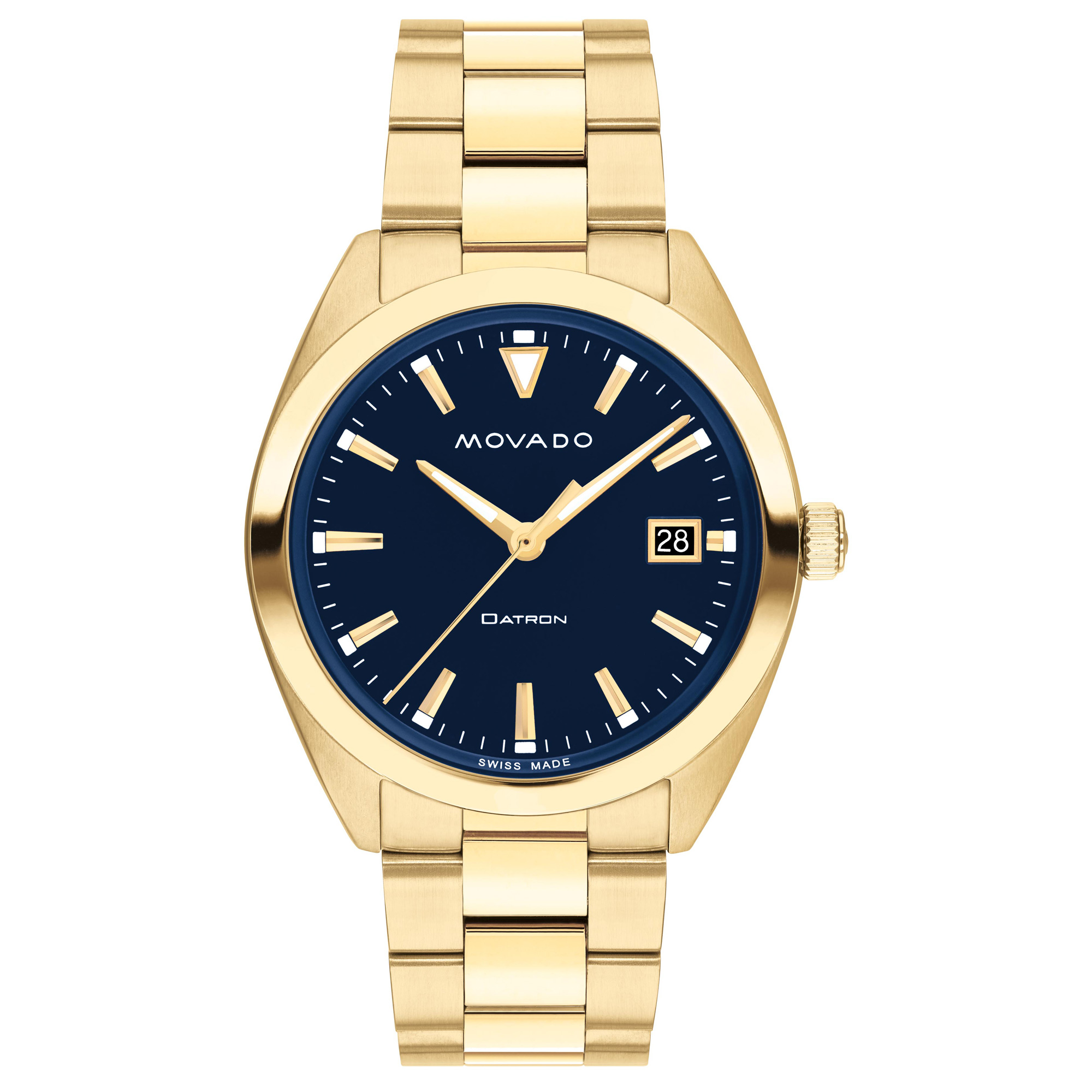 Movado Heritage Series Datron Blue Dial and Yellow Gold Ion-Plated Bracelet Watch | 39mm | 3650143