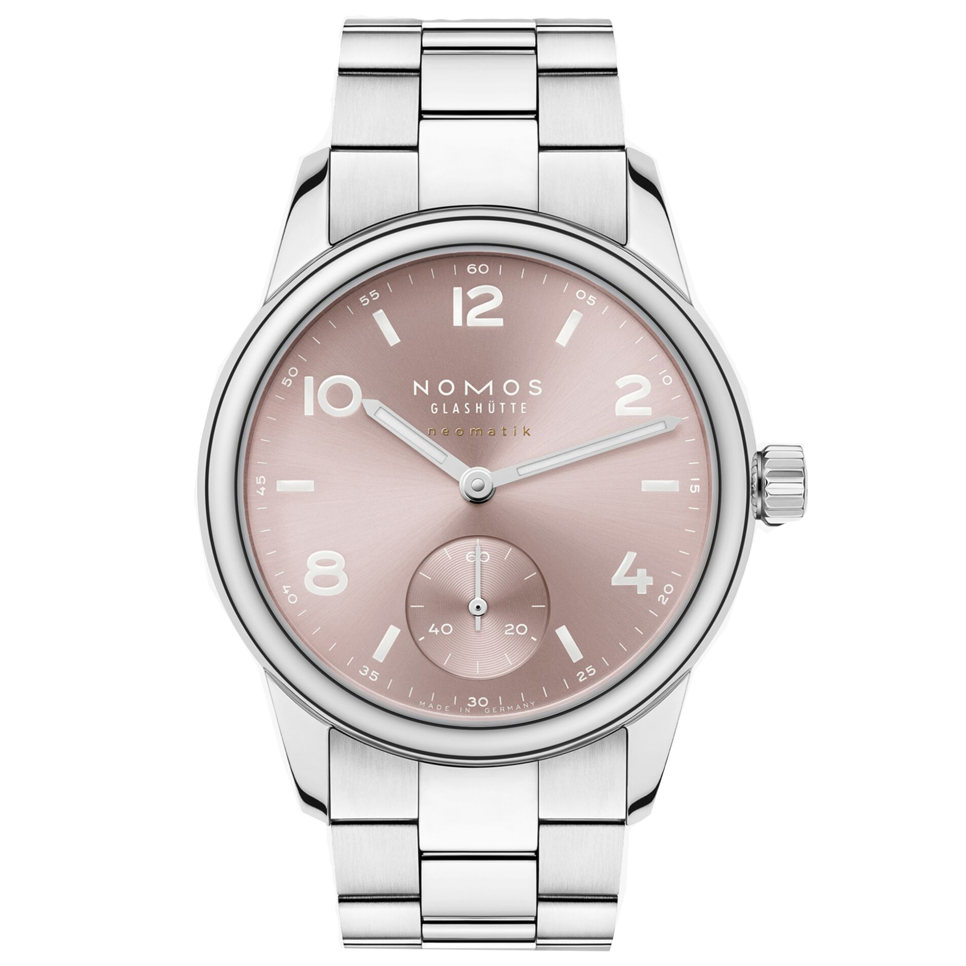 Nomos  Club Sport Neomatik 34 Rose Dial Stainless Steel Watch 34mm - 756