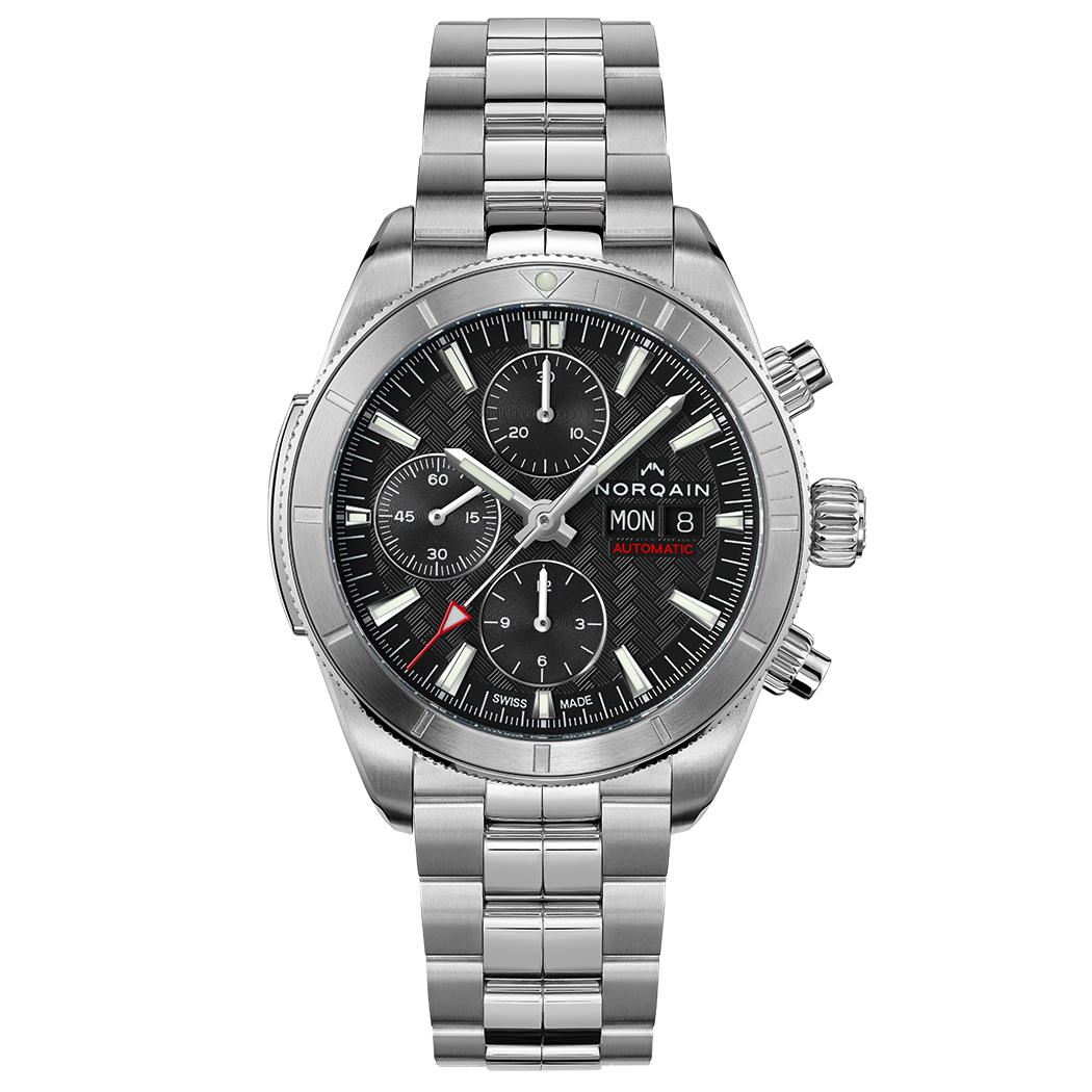 Adventure Sport Chrono Day/Date Black Dial Stainless Steel Automatic Watch | 41mm | - NORQAIN N1500SIC/B151/150SC