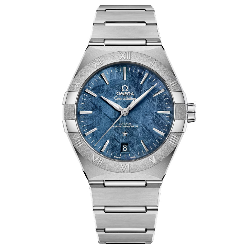 Omega Constellation CoAxial Master Chronometer Blue Meteorite Dial Stainless Steel Watch 41mm  O13130412199003
