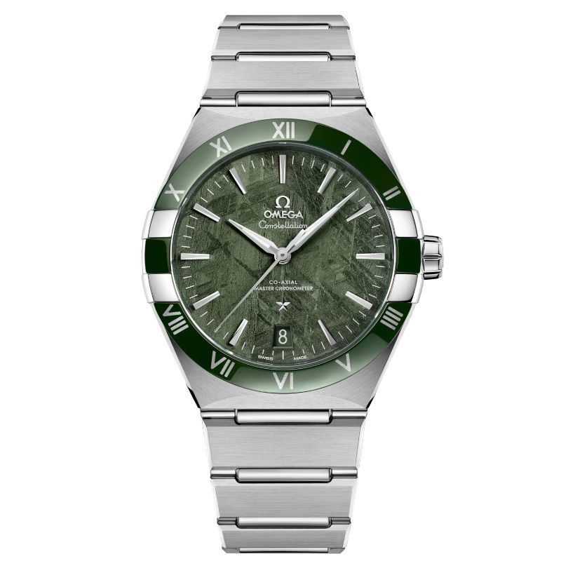 Omega Constellation Co-Axial Master Chronometer Green Meteorite Dial Stainless Steel Watch 41mm - O13130412199002 10900$