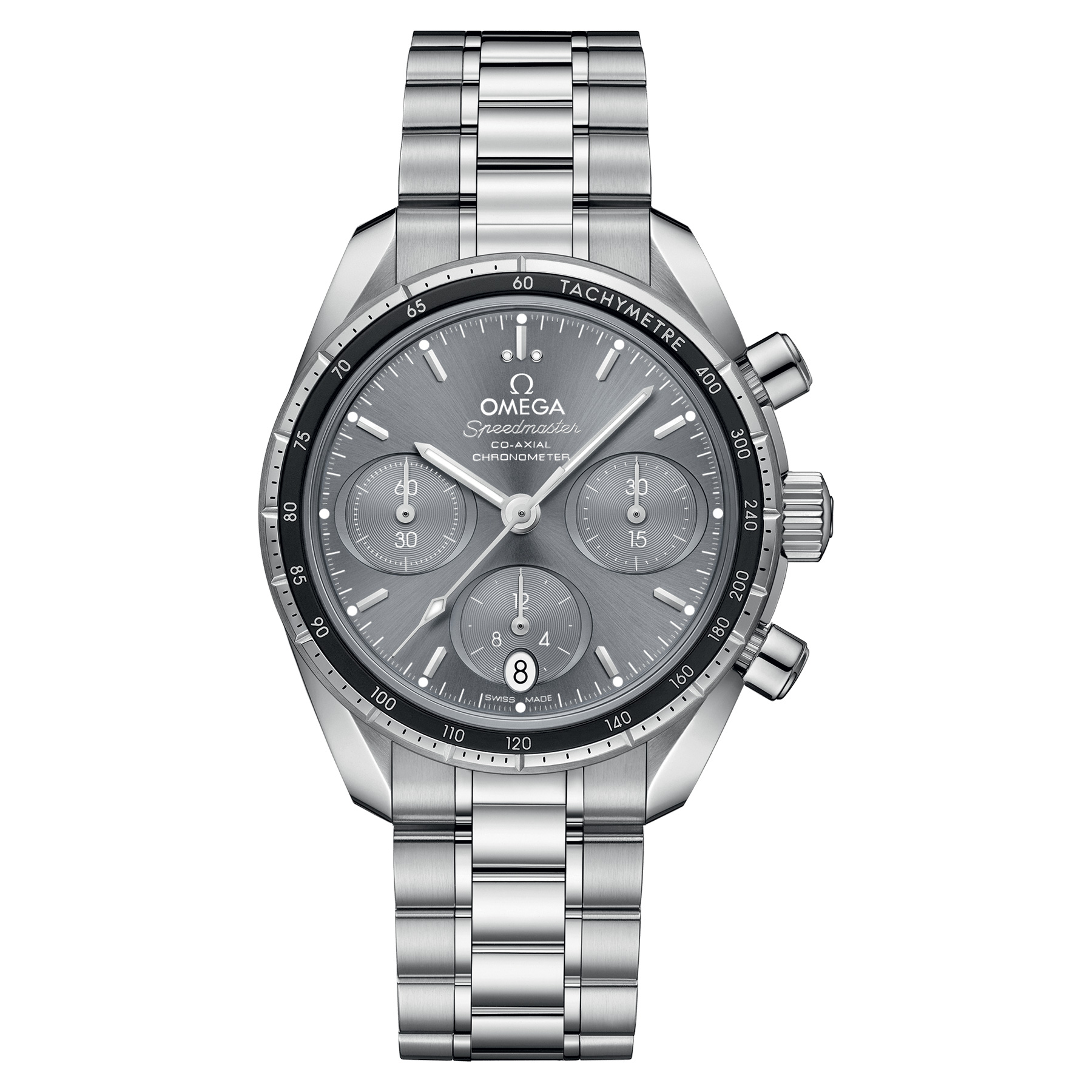 Omega Speedmaster 38 Co-Axial Chronometer Chronograph Stainless Steel Bracelet Watch 38mm O32430385006001 6300$