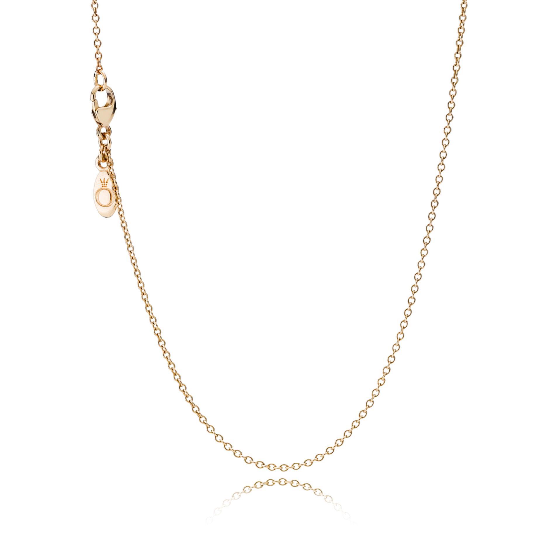 Pandora Gold Chain Necklace, .5mm - 17.7 Inches